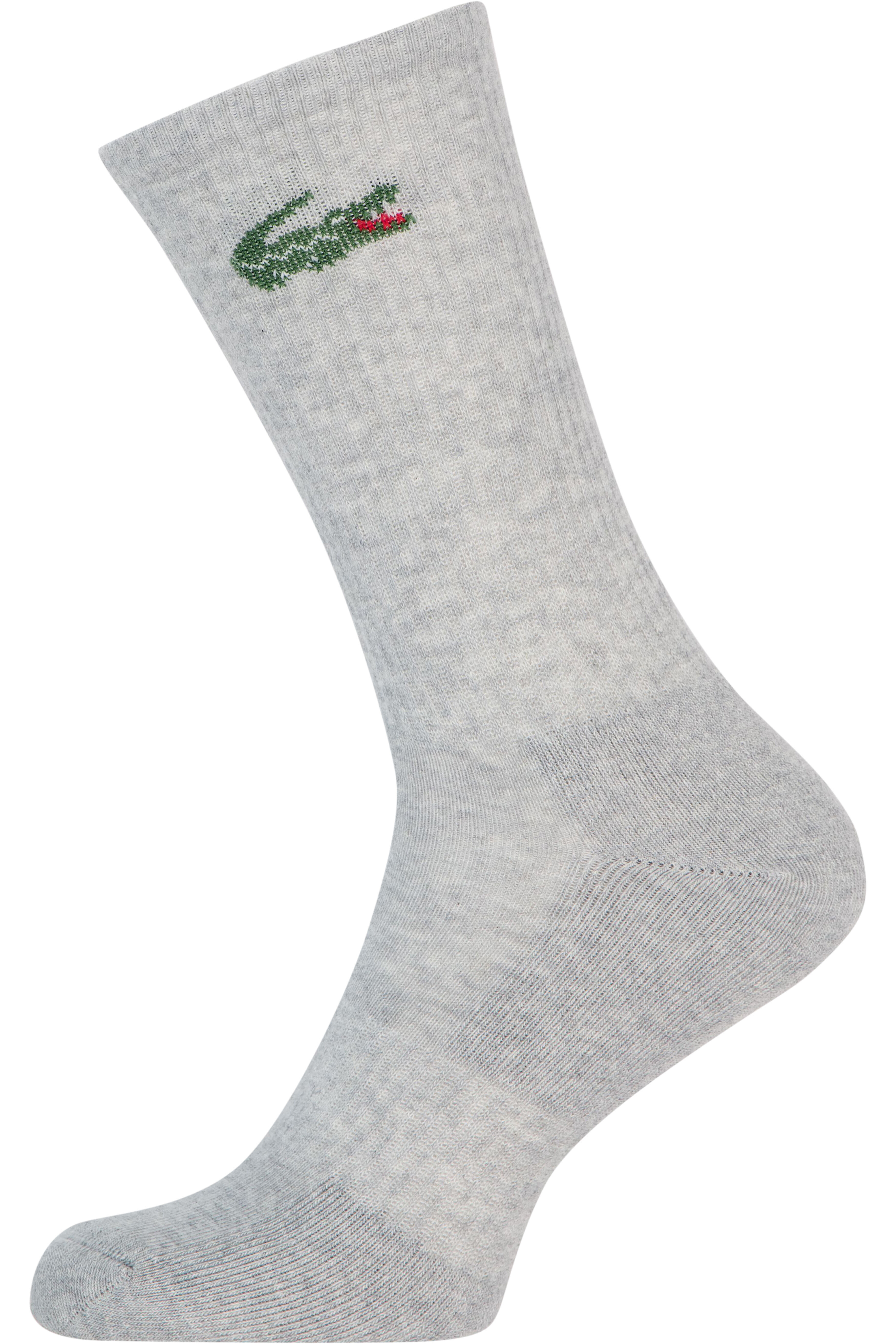 Lacoste sportsokken (6-pack), unisex sokken met badstof binnenzool, wit