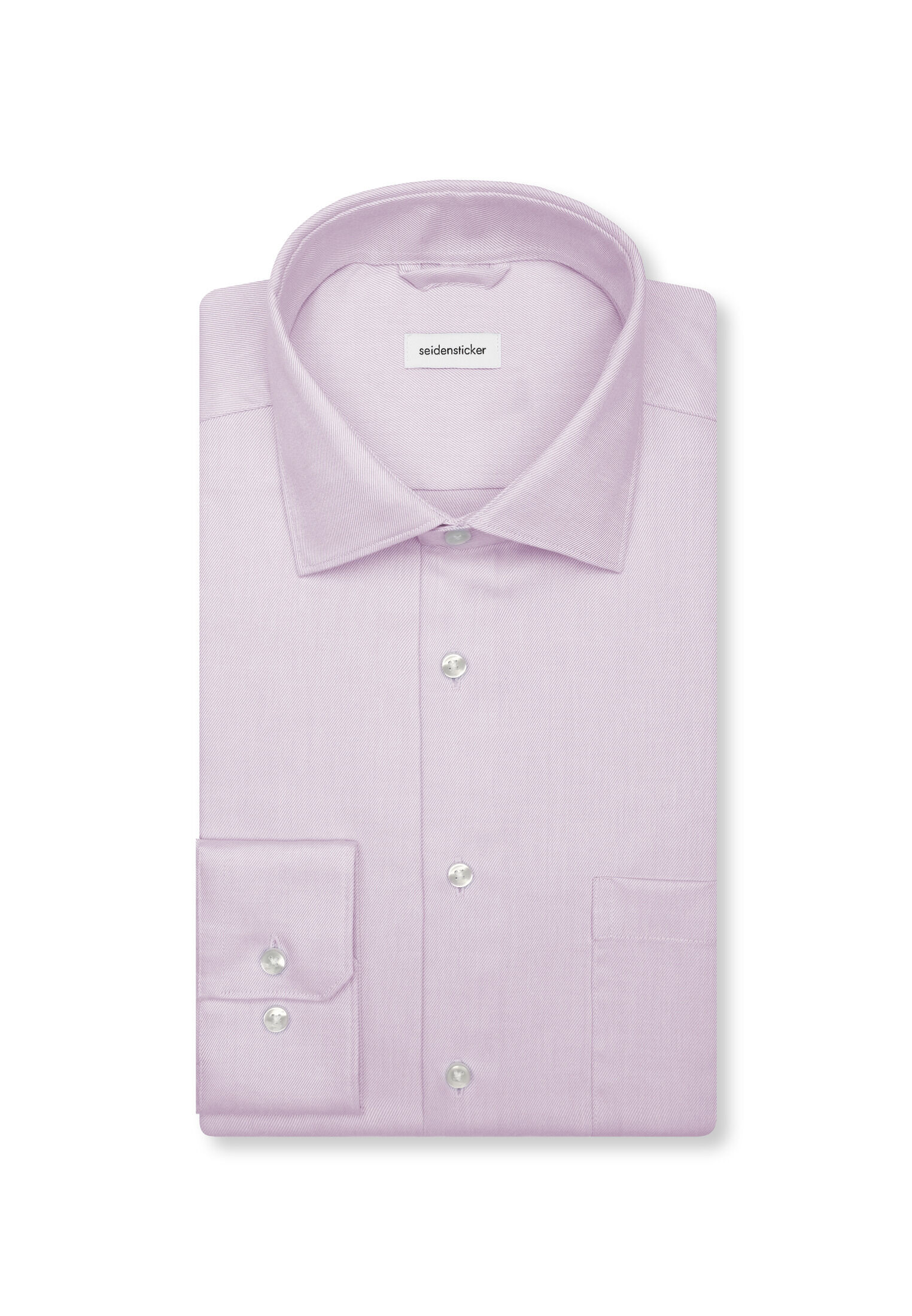 Seidensticker regular fit overhemd, popeline, paars
