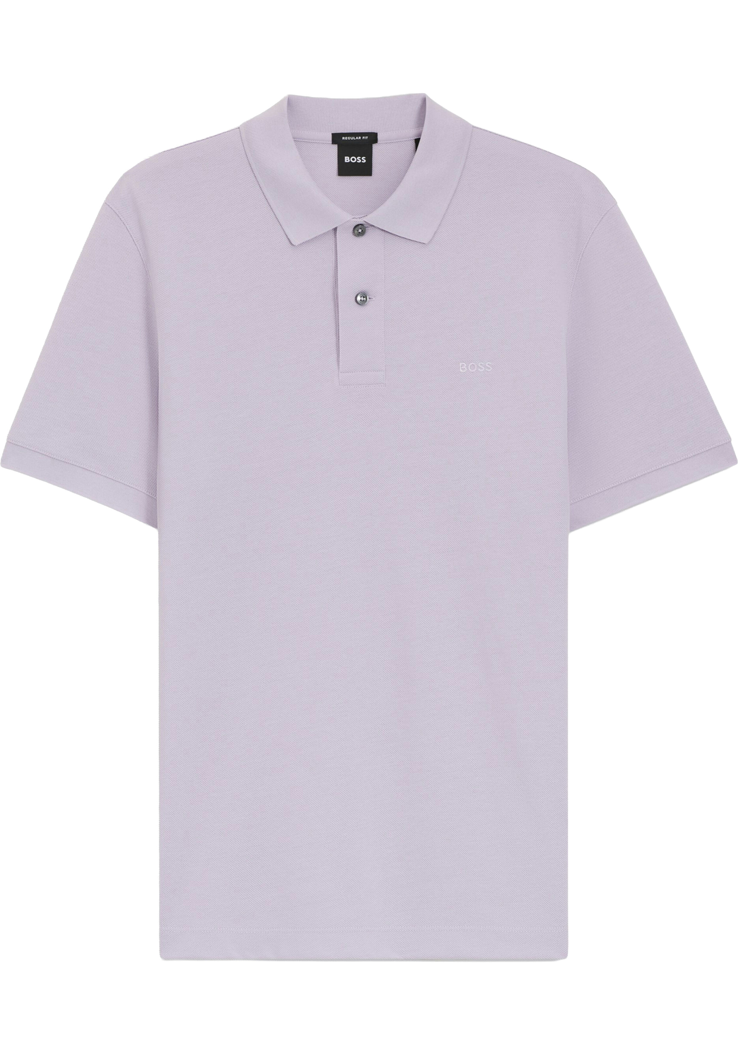 BOSS Pallas regular fit polo, pique, paars