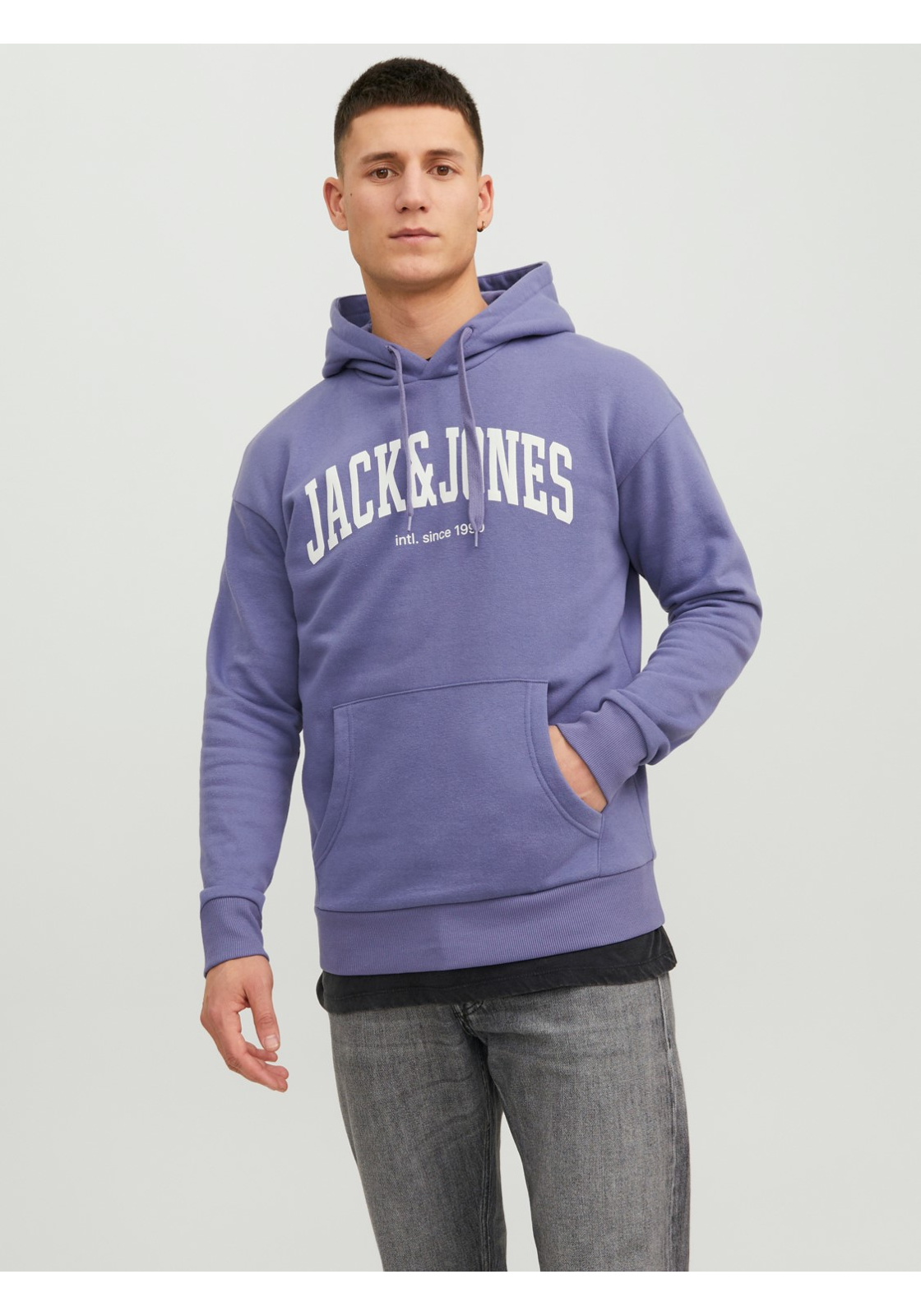 image_3_jj__4279864__front1jpgva1c99b677c7566173c4f1c06a6fb7ae98144 JACK & JONES Josh sweat hood regular fit, heren hoodie katoenmengsel met capuchon, paars