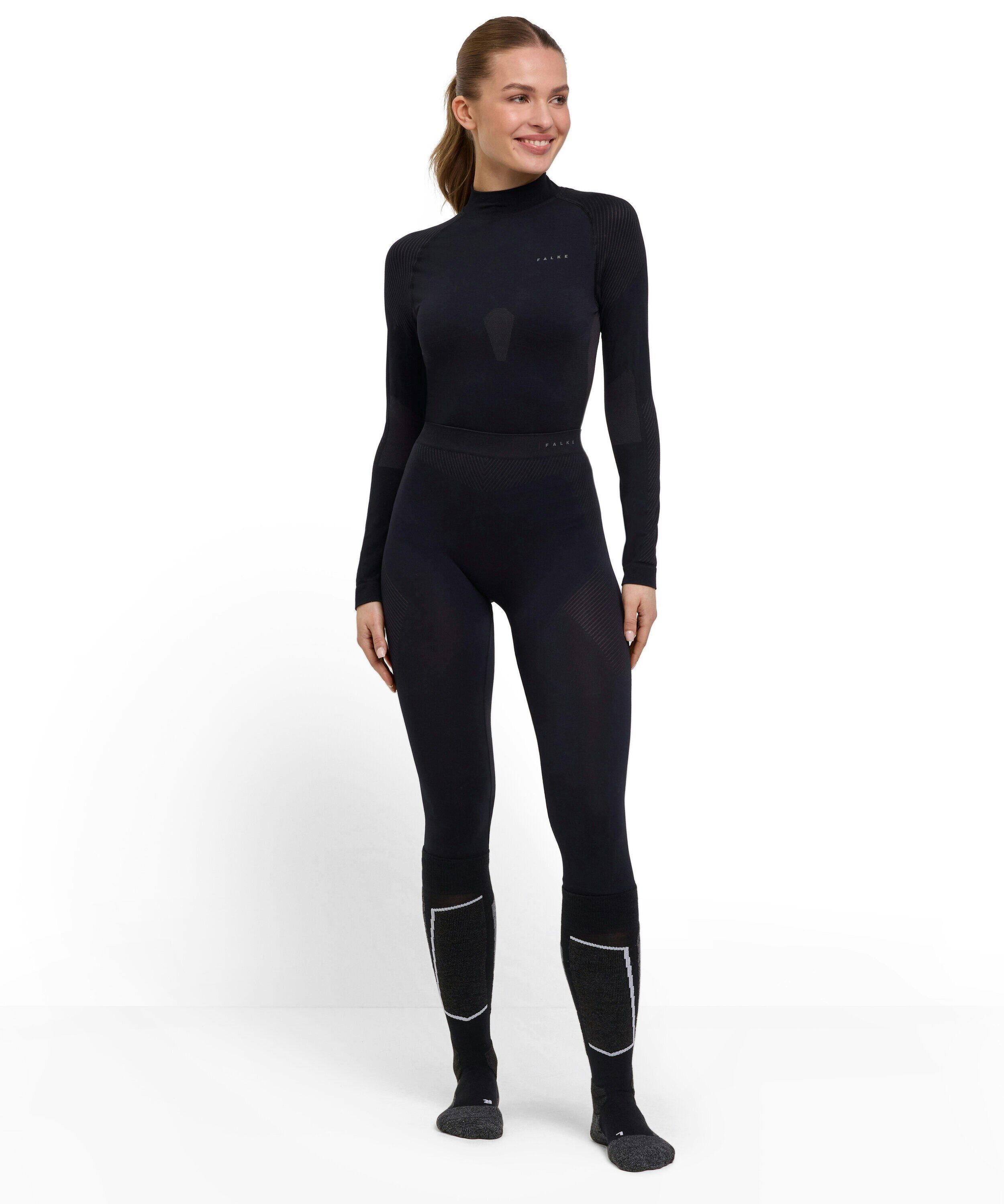 FALKE dames 3/4 tights Warm, thermobroek, zwart (black)
