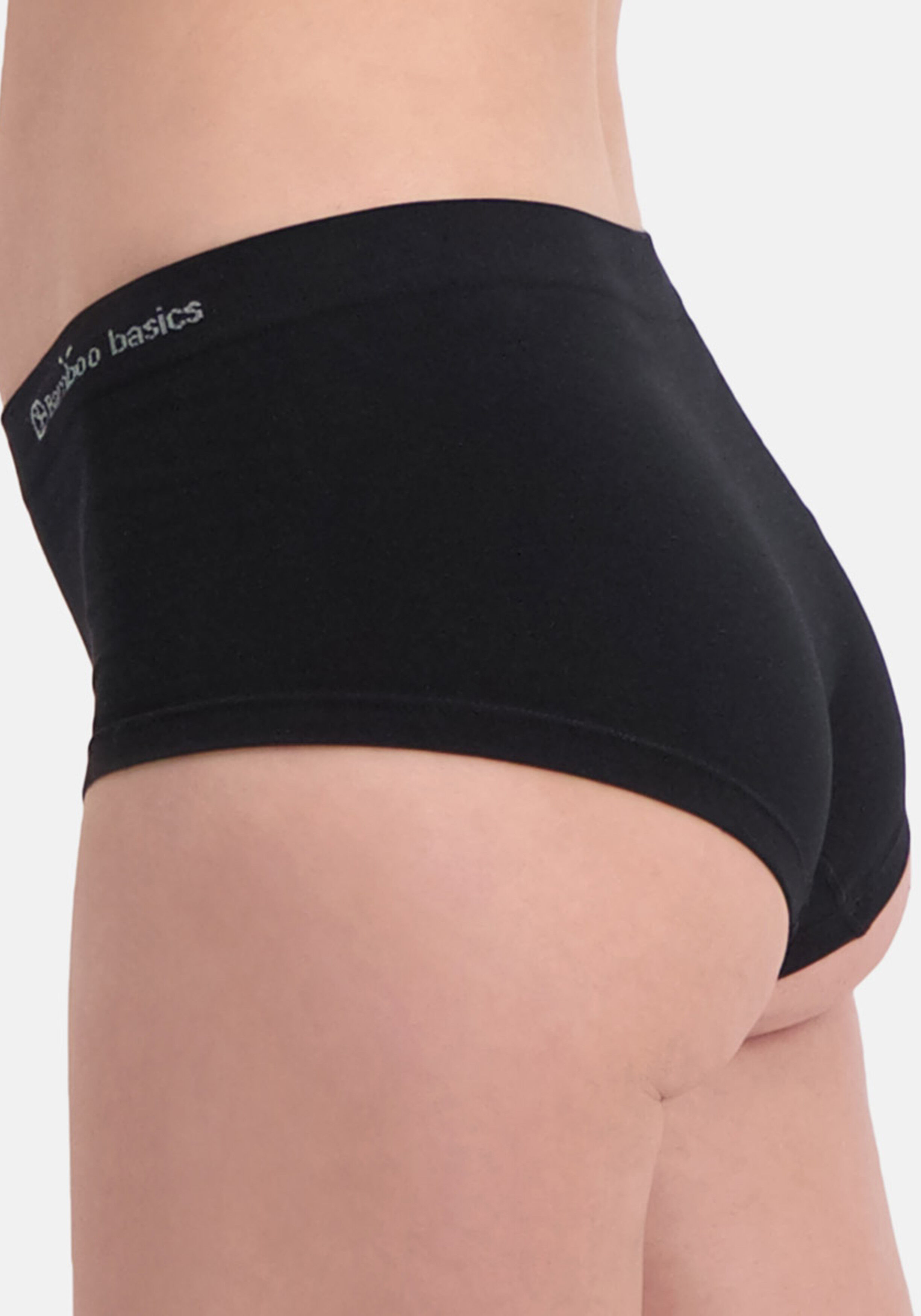 Bamboo Basics Sophie hipster (2-pack), dames heupslip naadloos, zwart