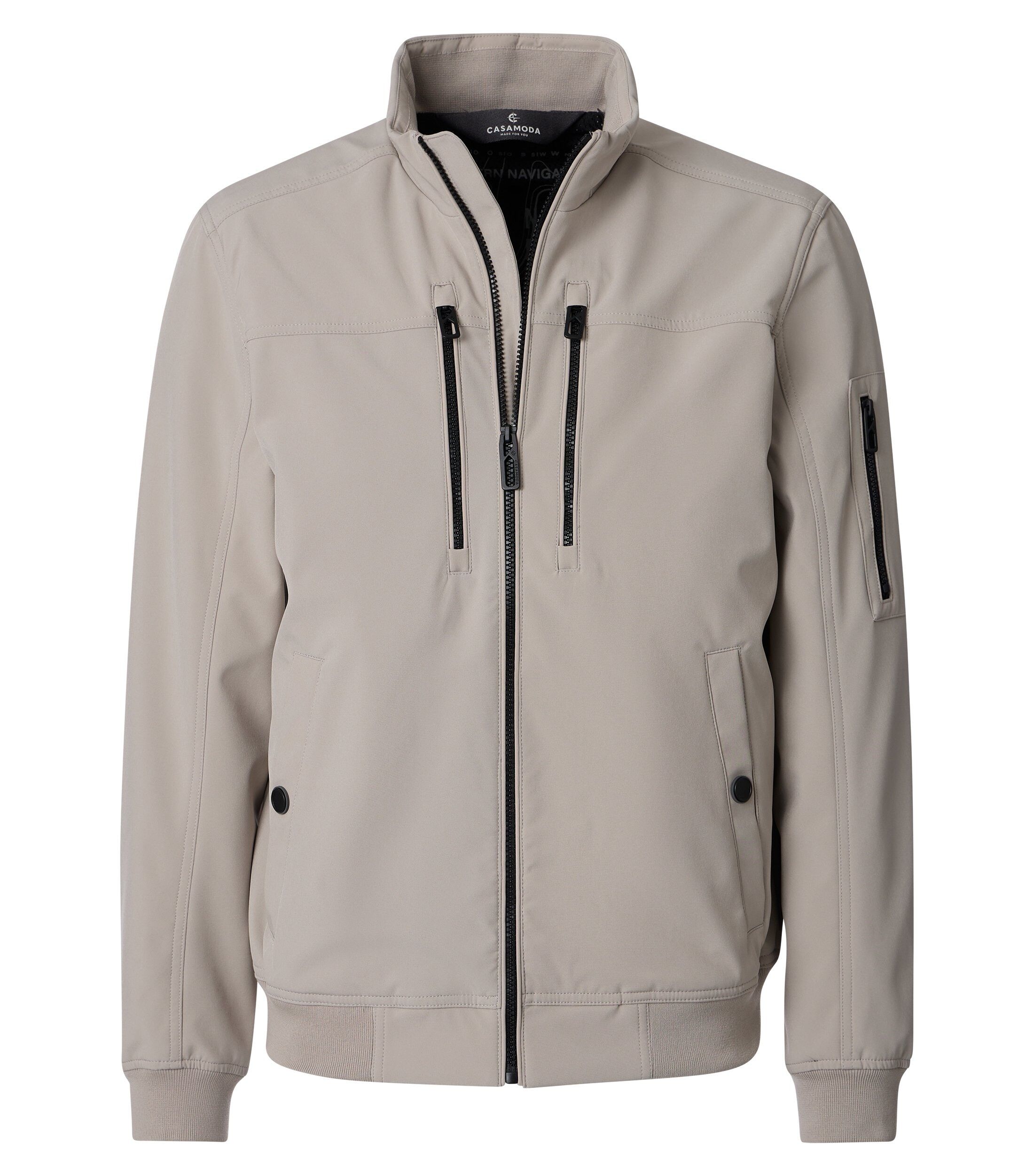 CASA MODA comfort fit tussenjas, beige, zwart