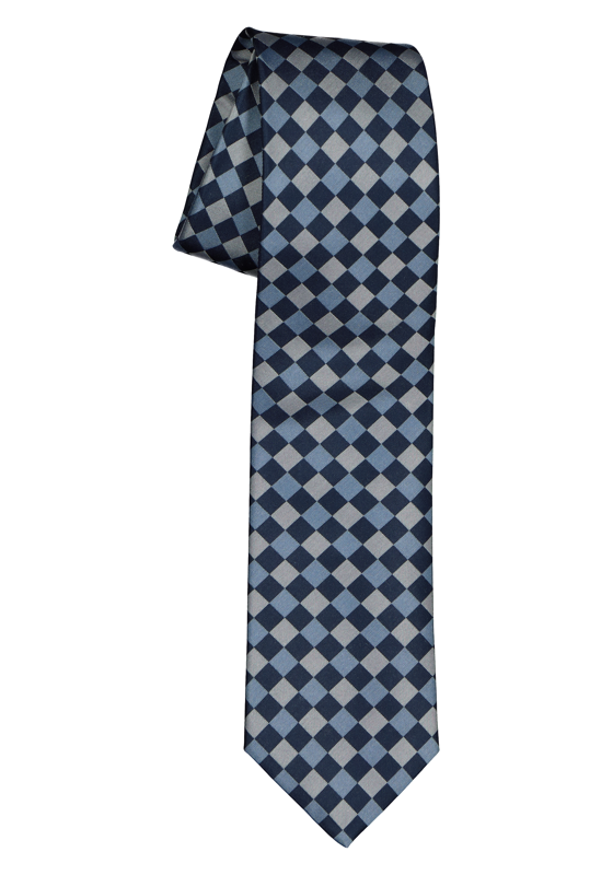 Pelucio stropdas, blauw geruit Pelucio stropdas, blauw geruit