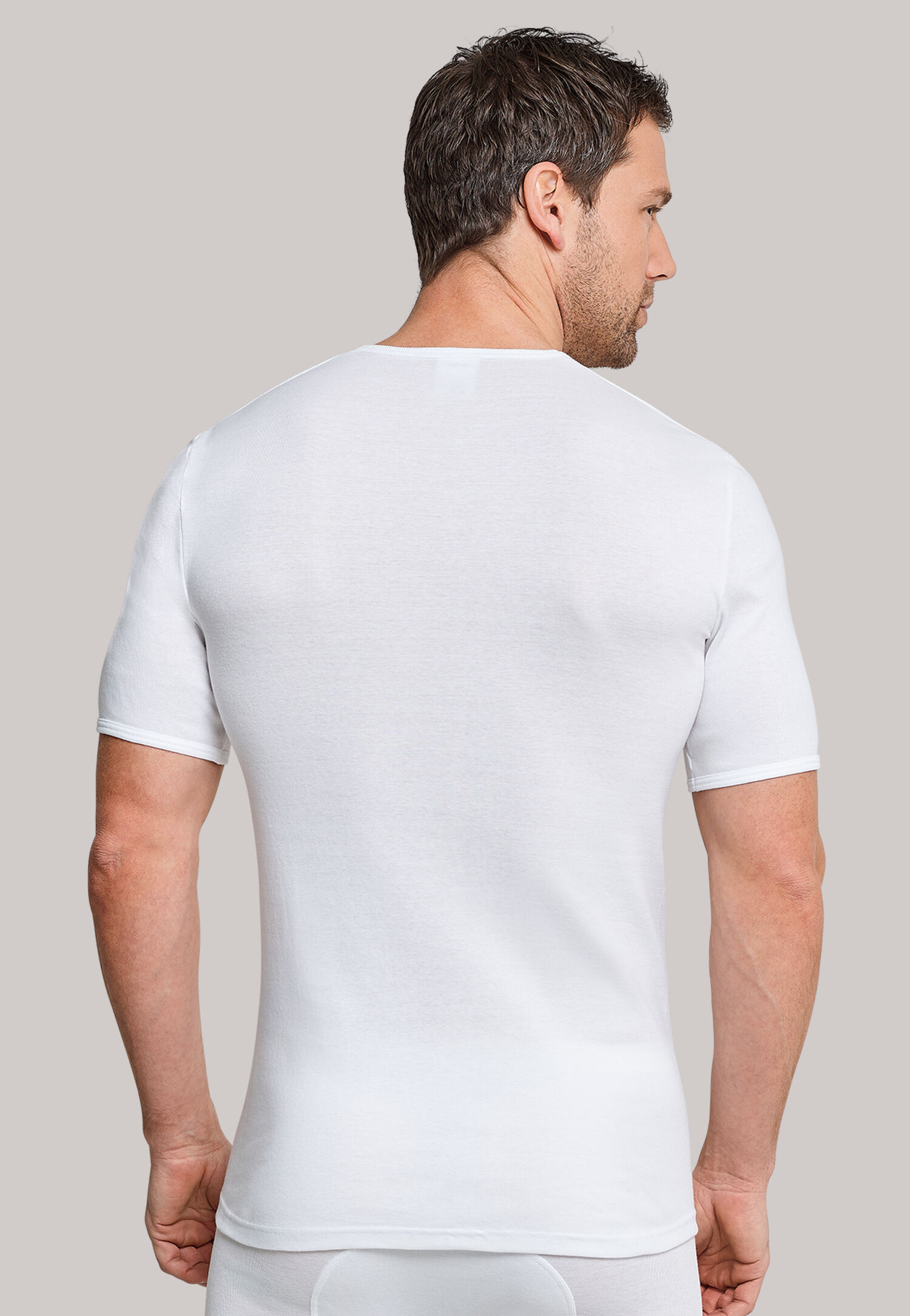 SCHIESSER Original Feinripp T-shirt (1-pack), V-hals, wit