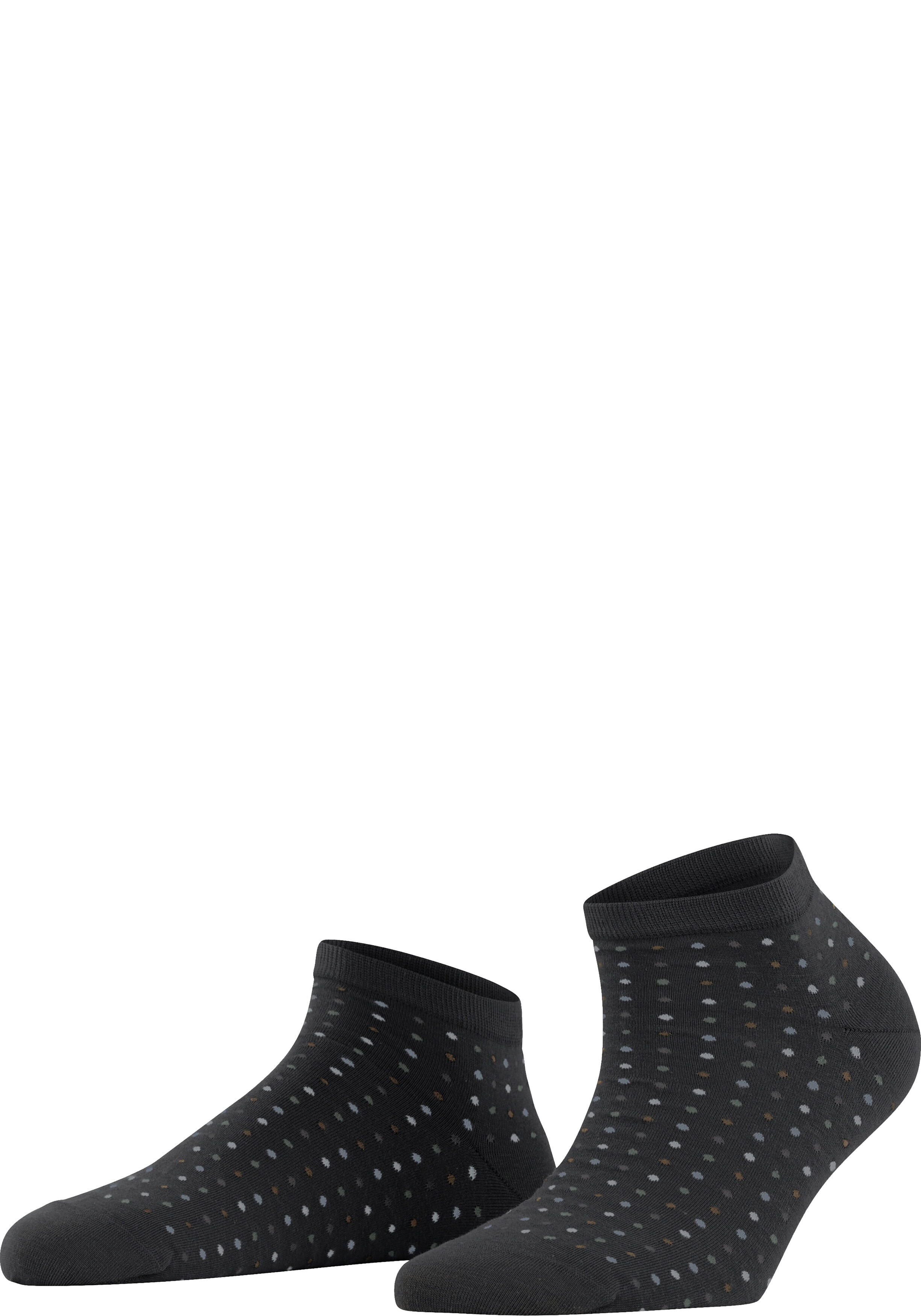 FALKE Multispot dames sneakersokken, zwart (black)
