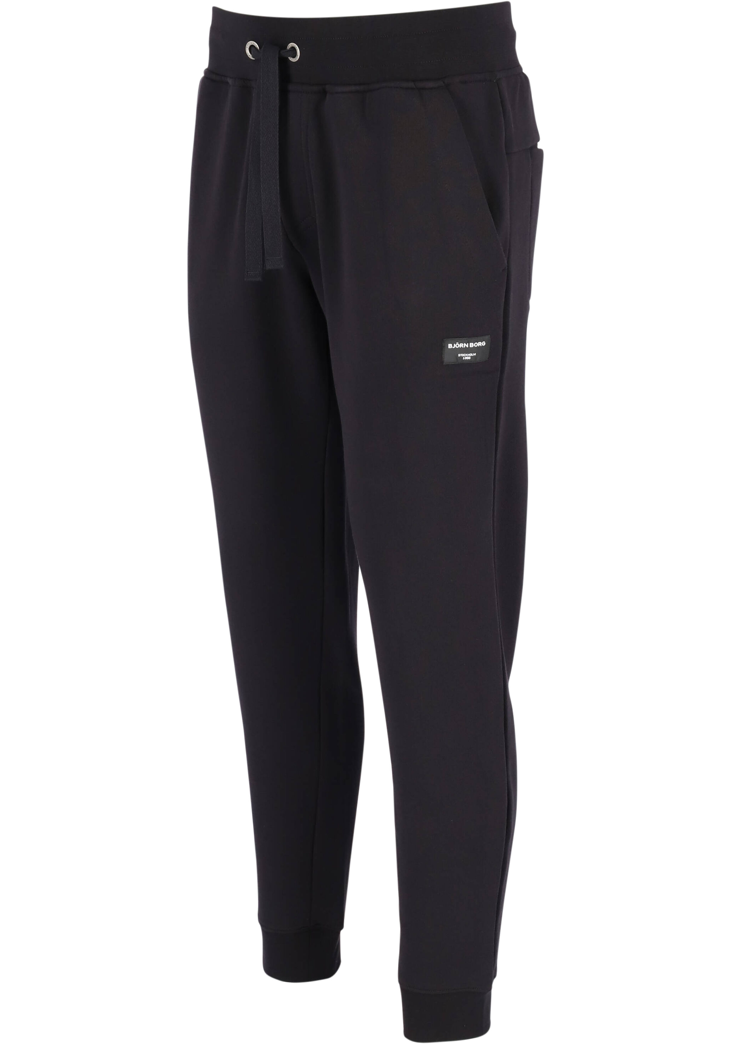 Bjorn Borg tapered pant, heren joggingbroek dik, zwart