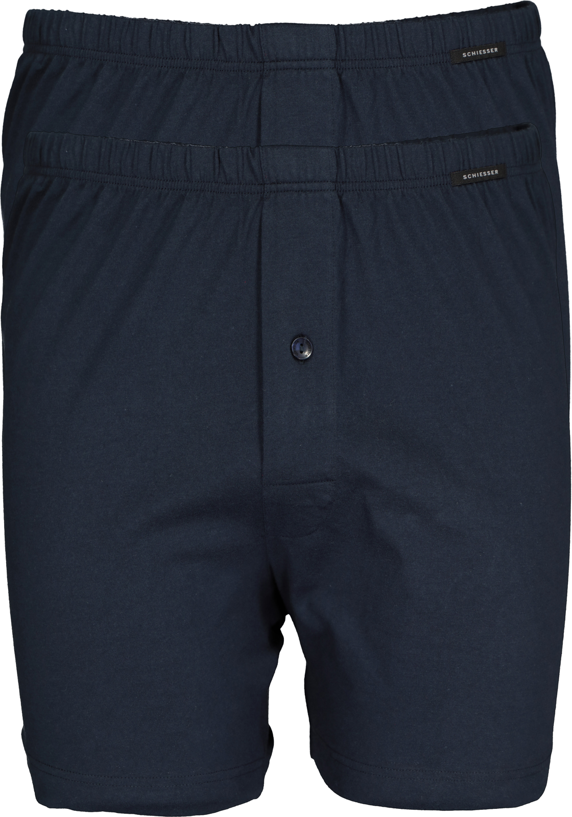 1-4007065803979_schiesser_boxer_2p_HR SCHIESSER Cotton Essentials boxershorts wijd (2-pack), tricot, donkerblauw