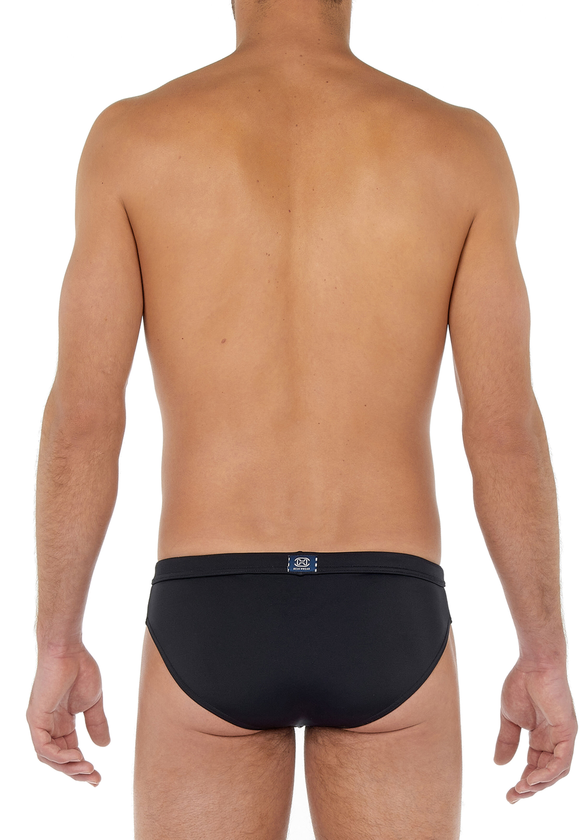 HOM Sea life swim mini briefs, heren zwemslip, zwart