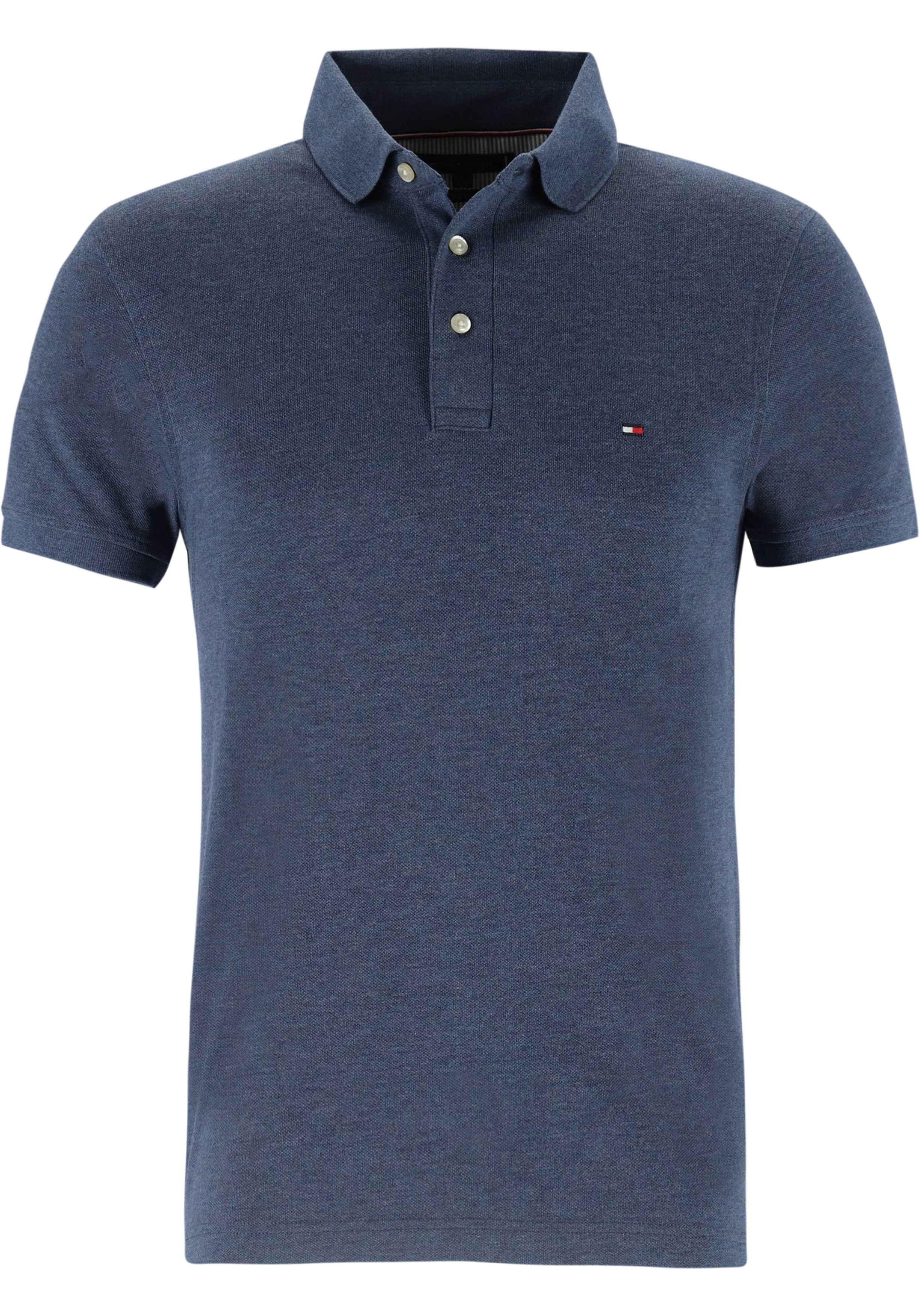 Tommy Hilfiger 1985 Slim Polo, heren poloshirt, blauw