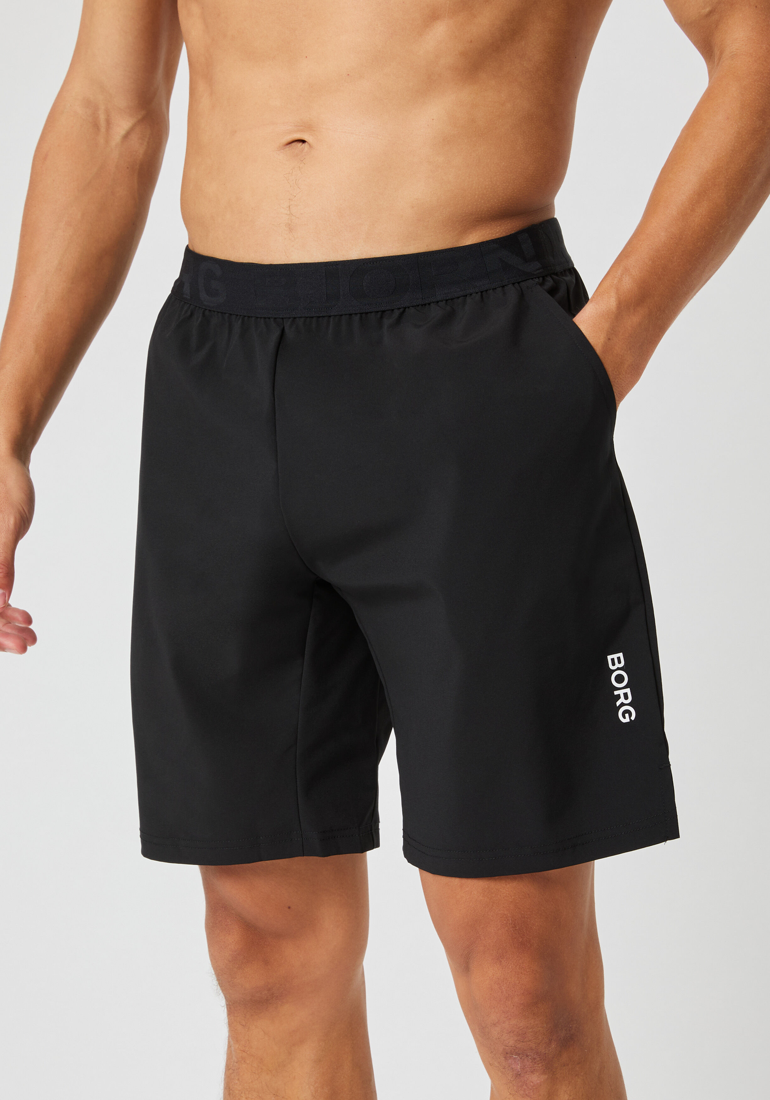 Bjorn Borg Athletic 9Inch Shorts, heren sportbroek kort, zwart