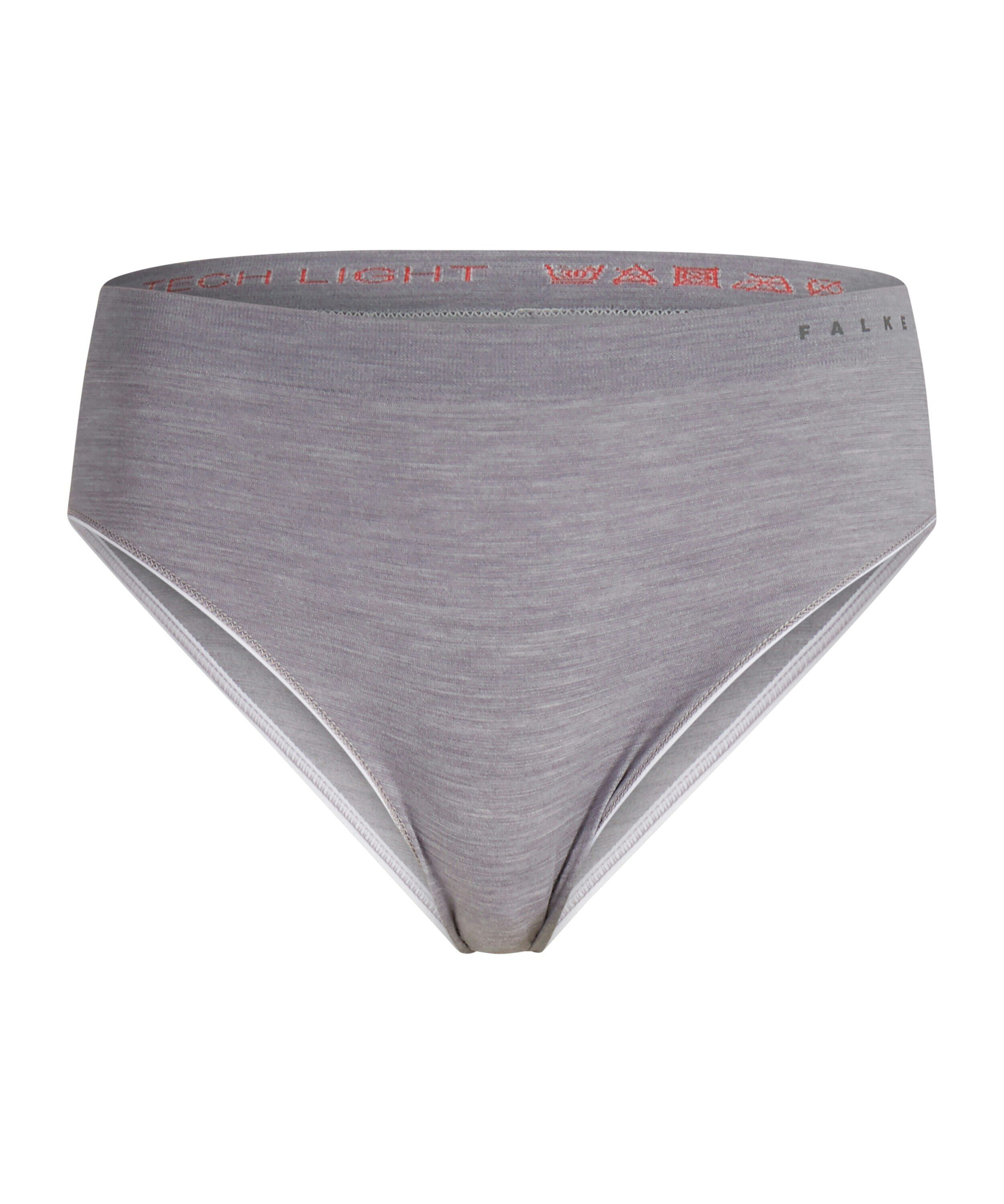 FALKE dames slip Wool-Tech Light, thermobroek, grijs (grey-heather)