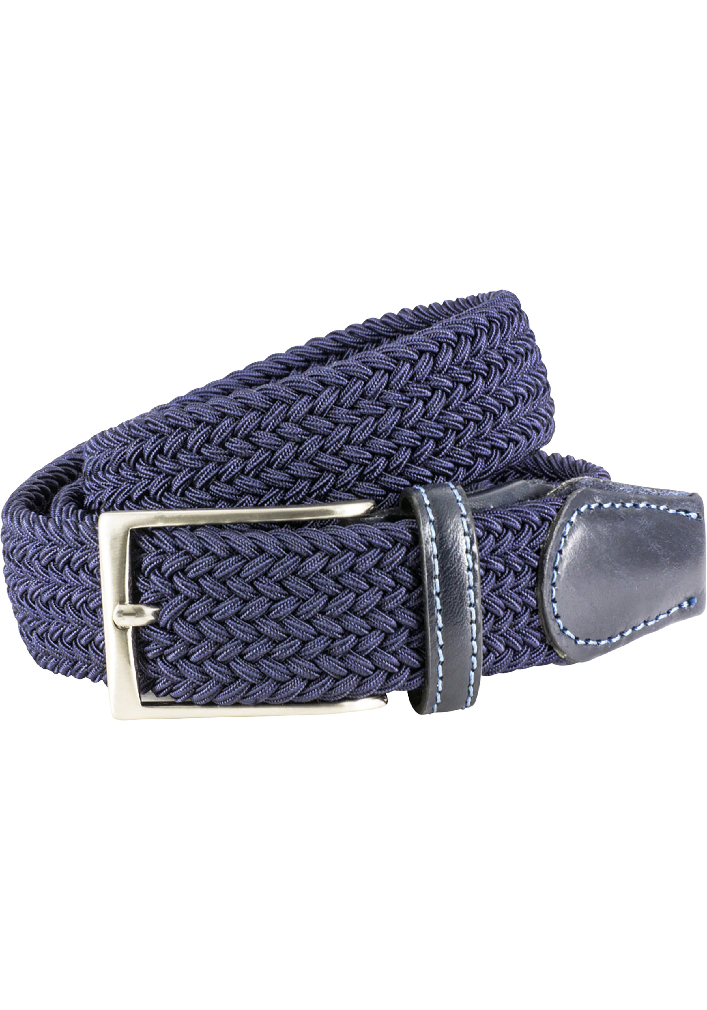 LINDENMANN elastische heren riem, marine