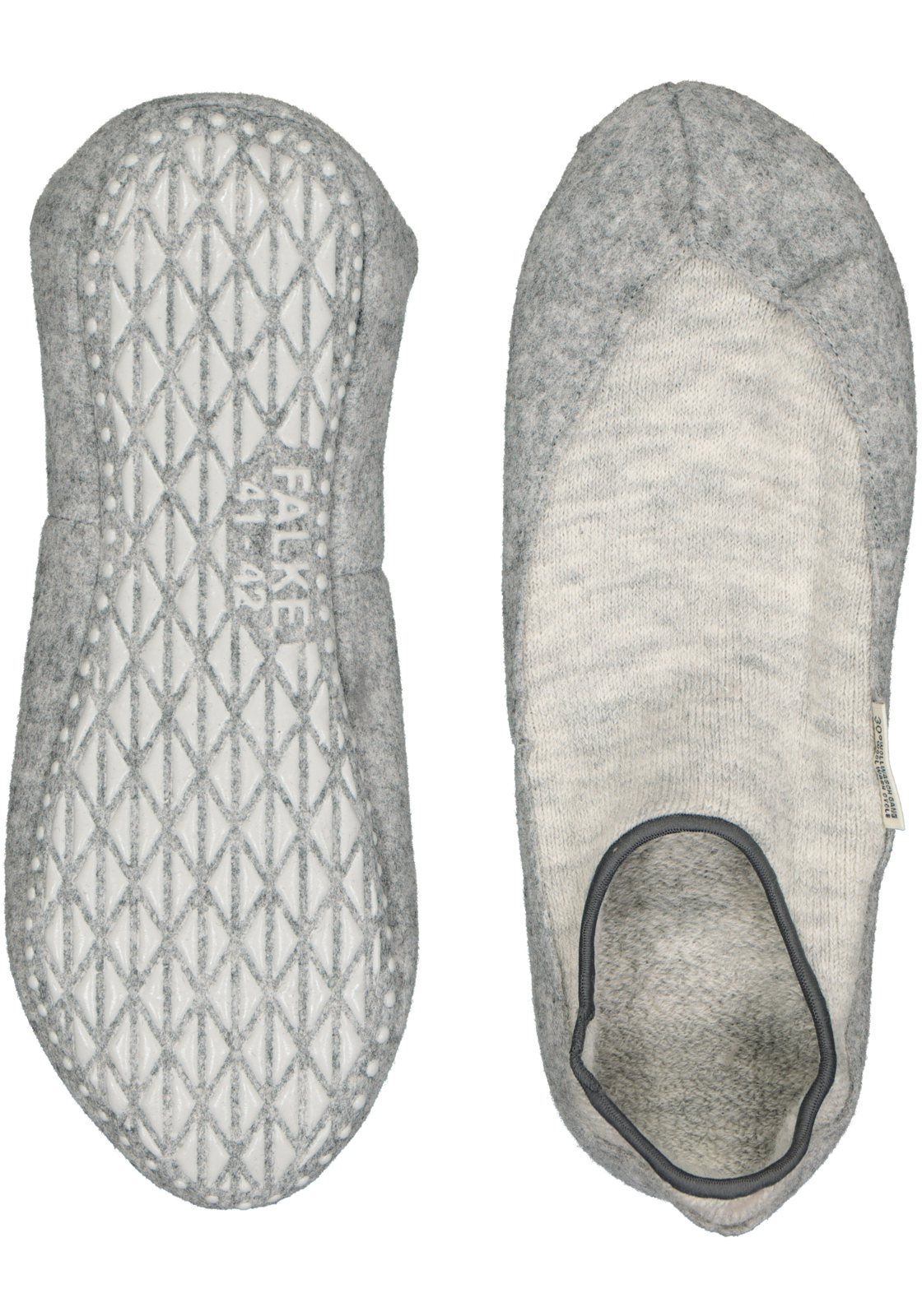 2-4031309377582_falke_huissok_HR FALKE Cosyshoe dames huissokken, kort model, lichtgrijs (light grey)