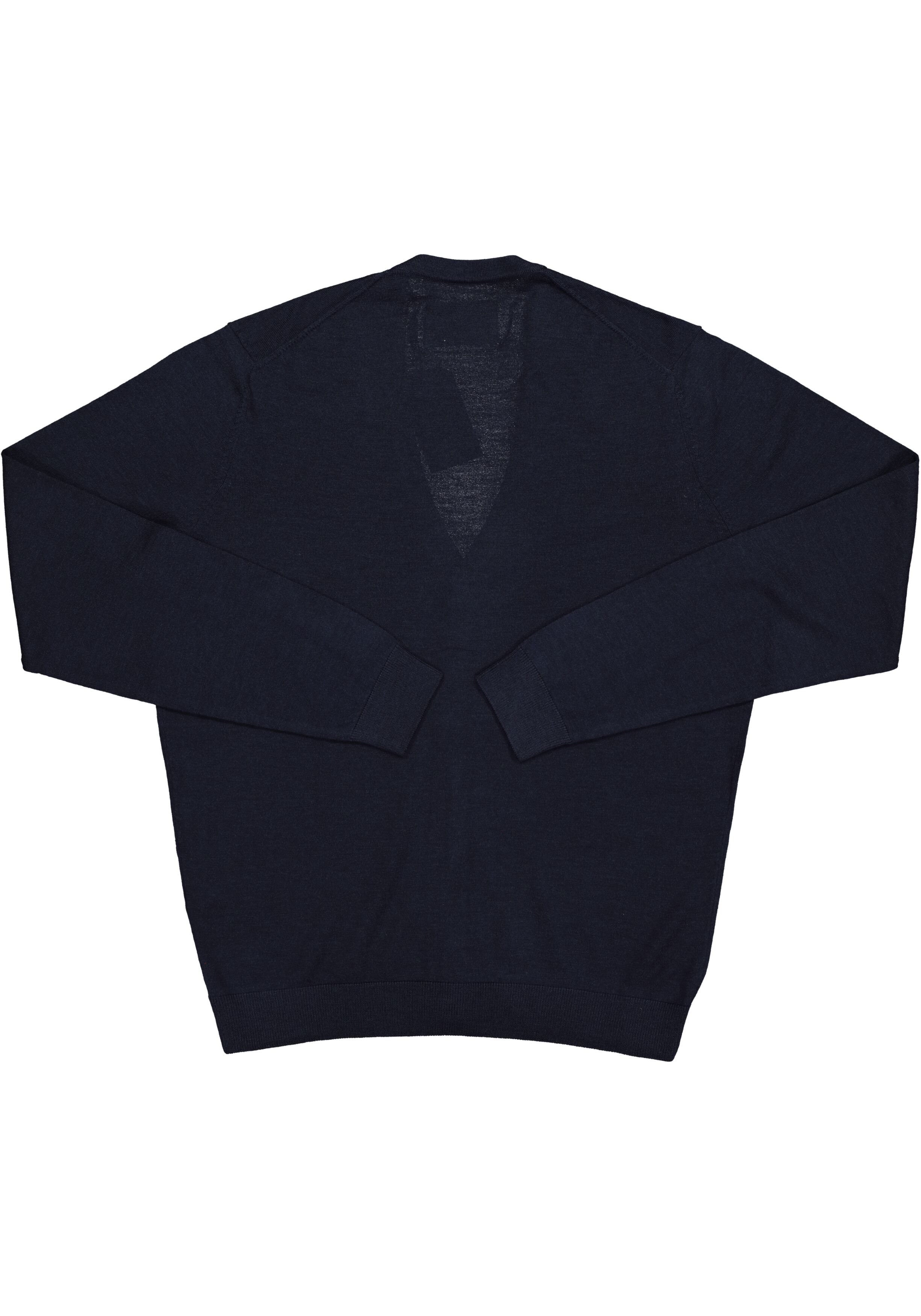 MARVELIS heren vest wol, V-hals, donkerblauw