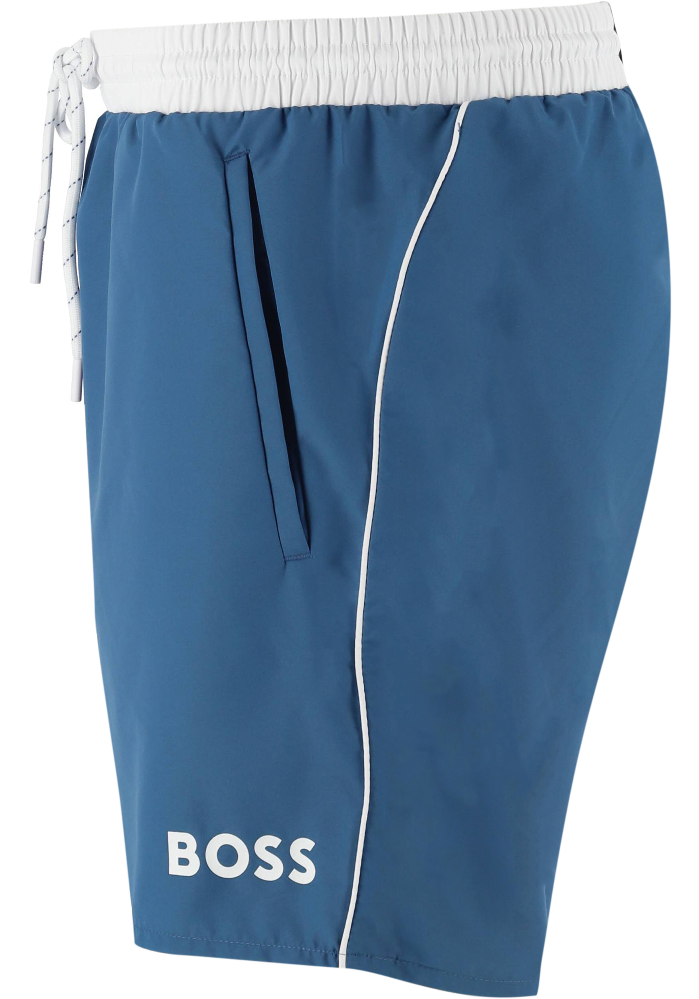 HUGO BOSS Starfish swim shorts, heren zwembroek, blauw