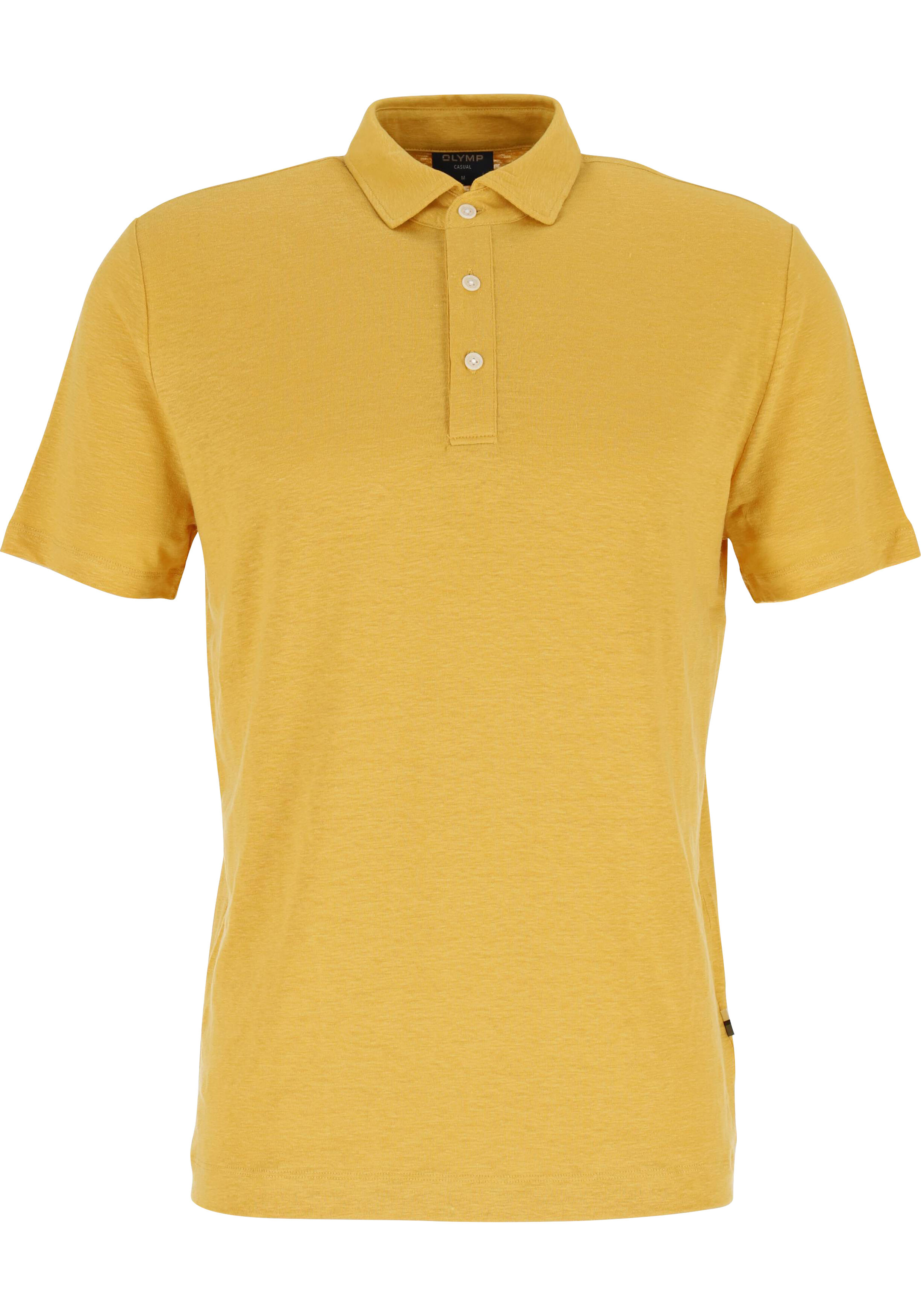 OLYMP Polo Casual, modern fit polo, mais geel