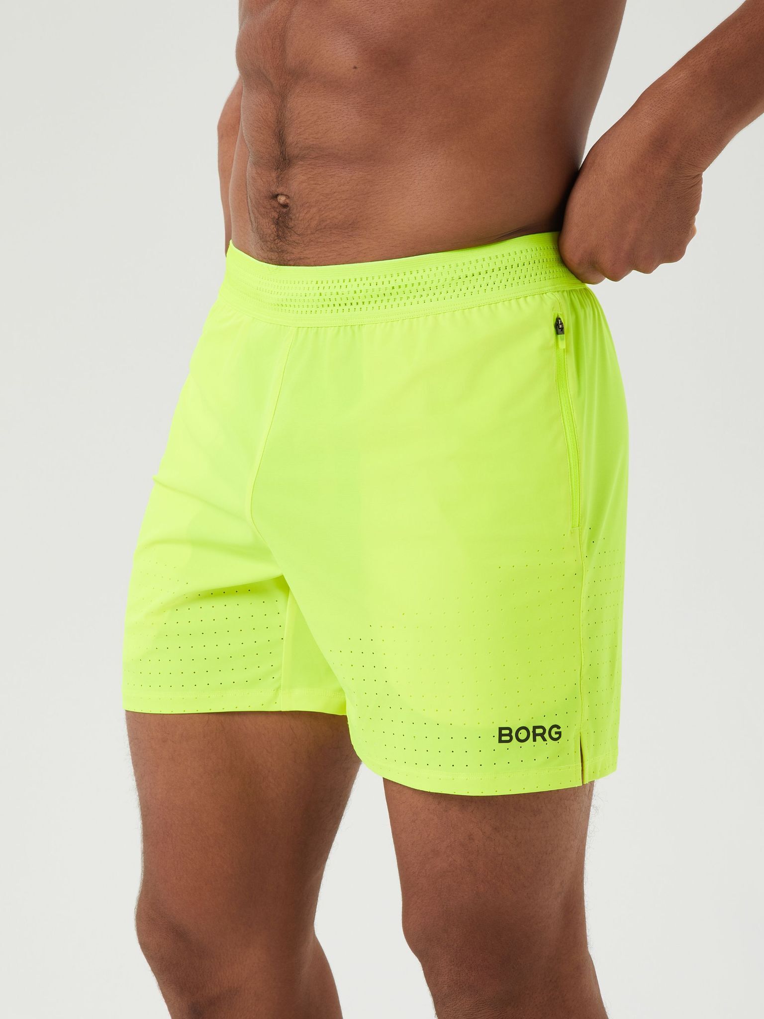 Bjorn Borg Tech Shorts, heren broek kort, geel
