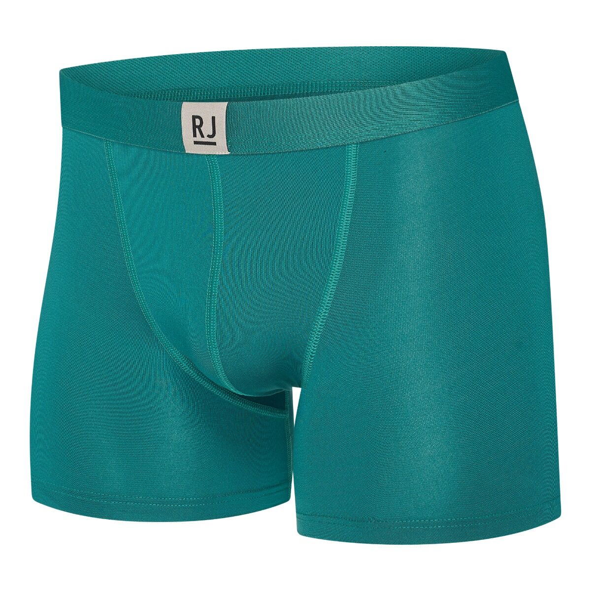 RJ Bodywear RJ Pure Color heren boxer (1-pack), boxer extra lang, groen