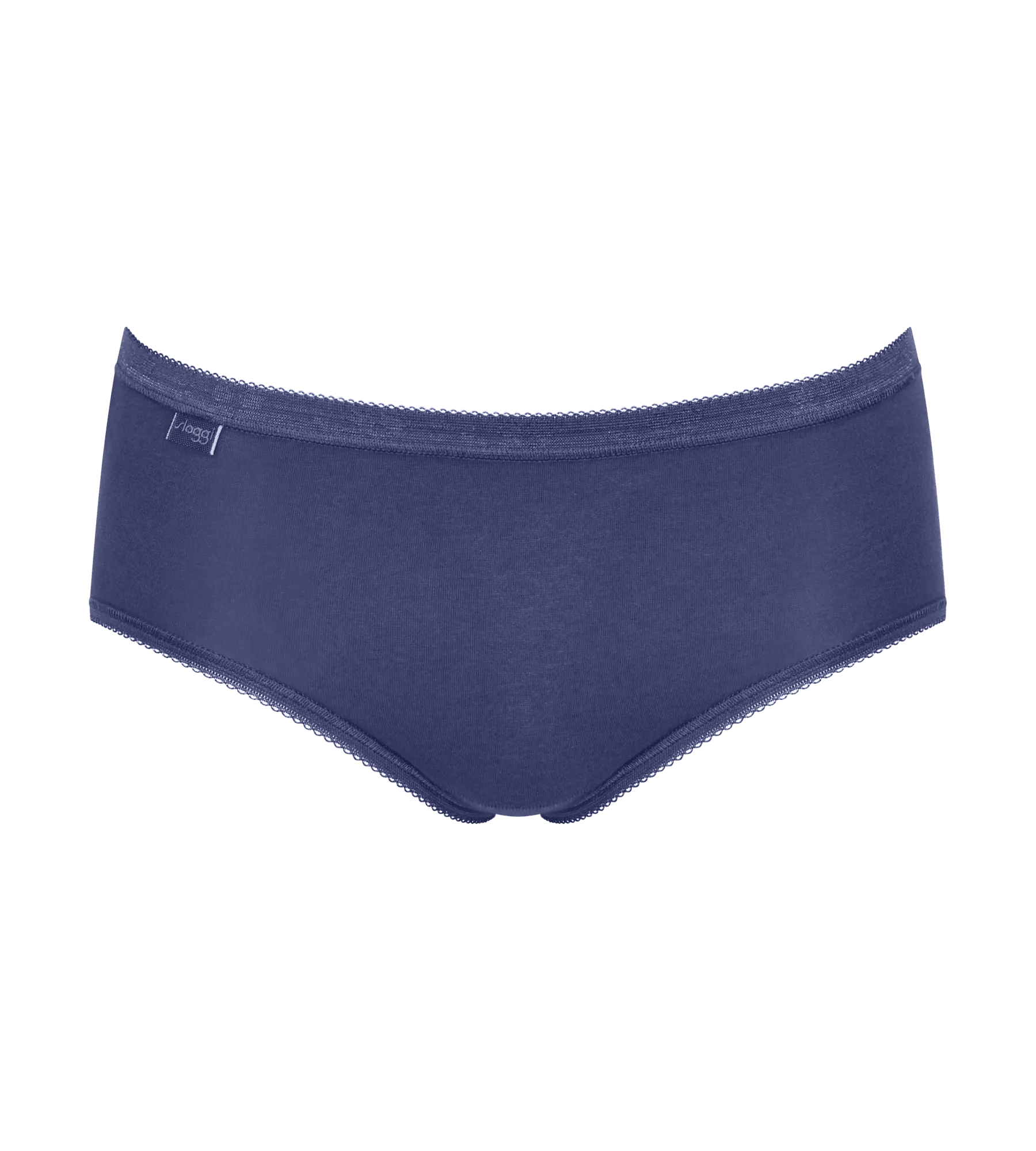 Sloggi Women Basic+ Midi (4-pack), dames slip, lila, paars, zwart en offwhite