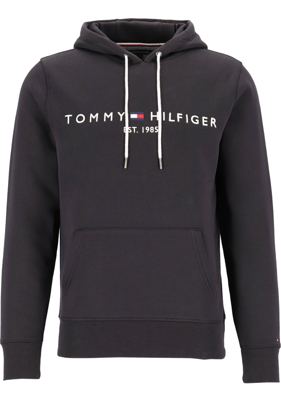Tommy Hilfiger Core Tommy logo hoody, regular fit heren sweathoodie, zwart Tommy Hilfiger Core Tommy logo hoody, regular fit heren sweathoodie, zwart