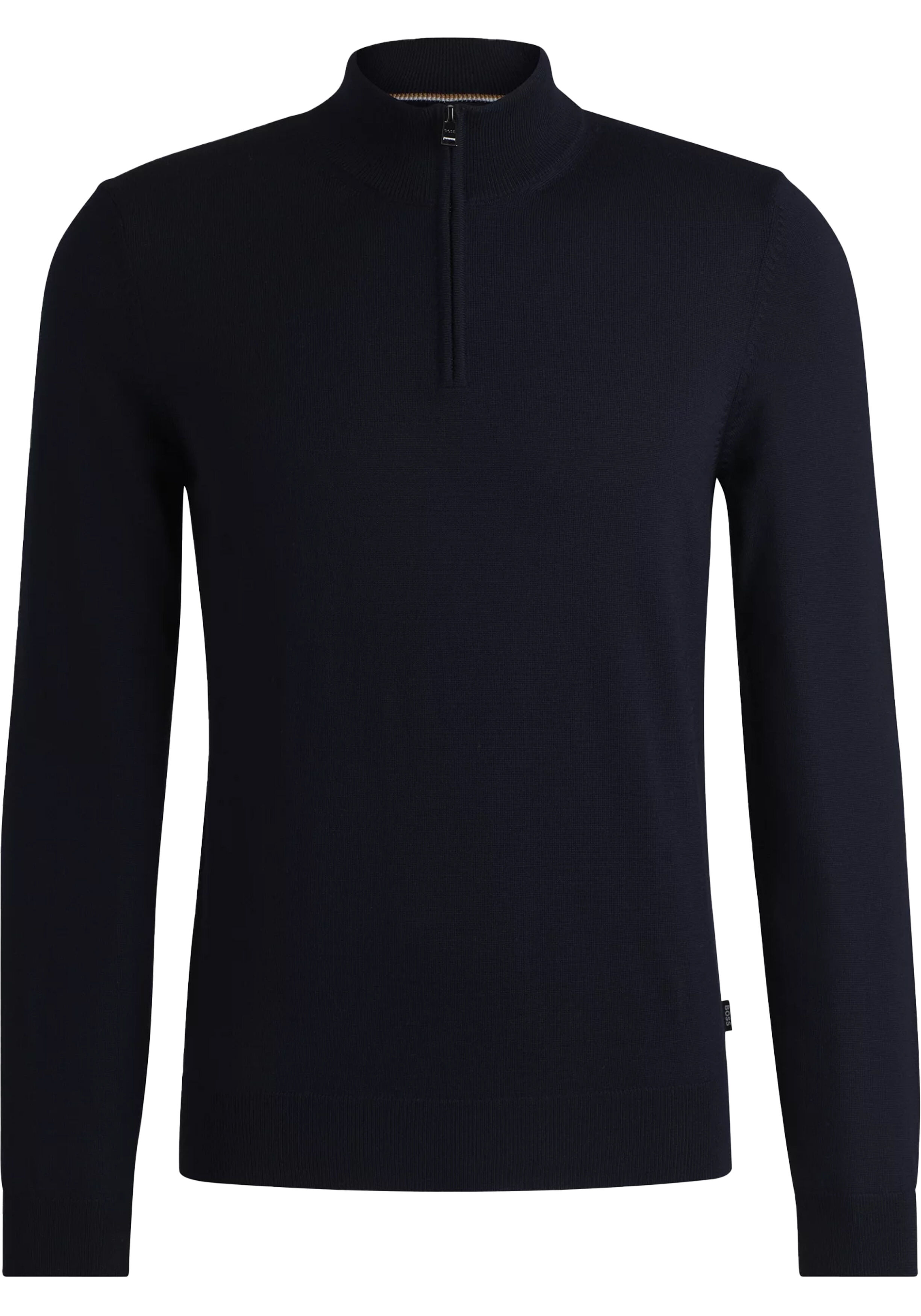 BOSS Ebenji regular fit schipperstrui wol, heren trui middeldik