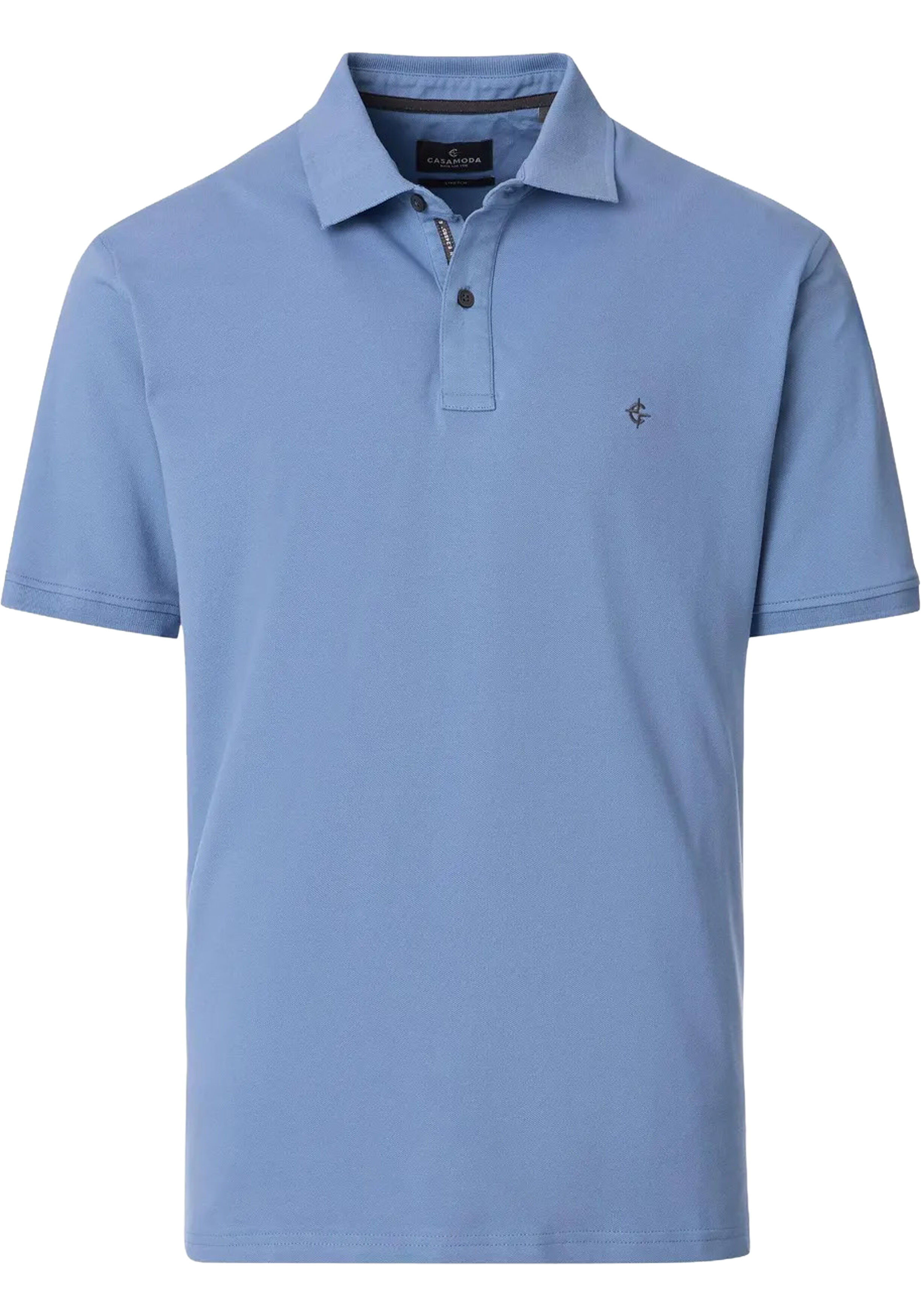 CASA MODA comfort fit heren polo, aqua
