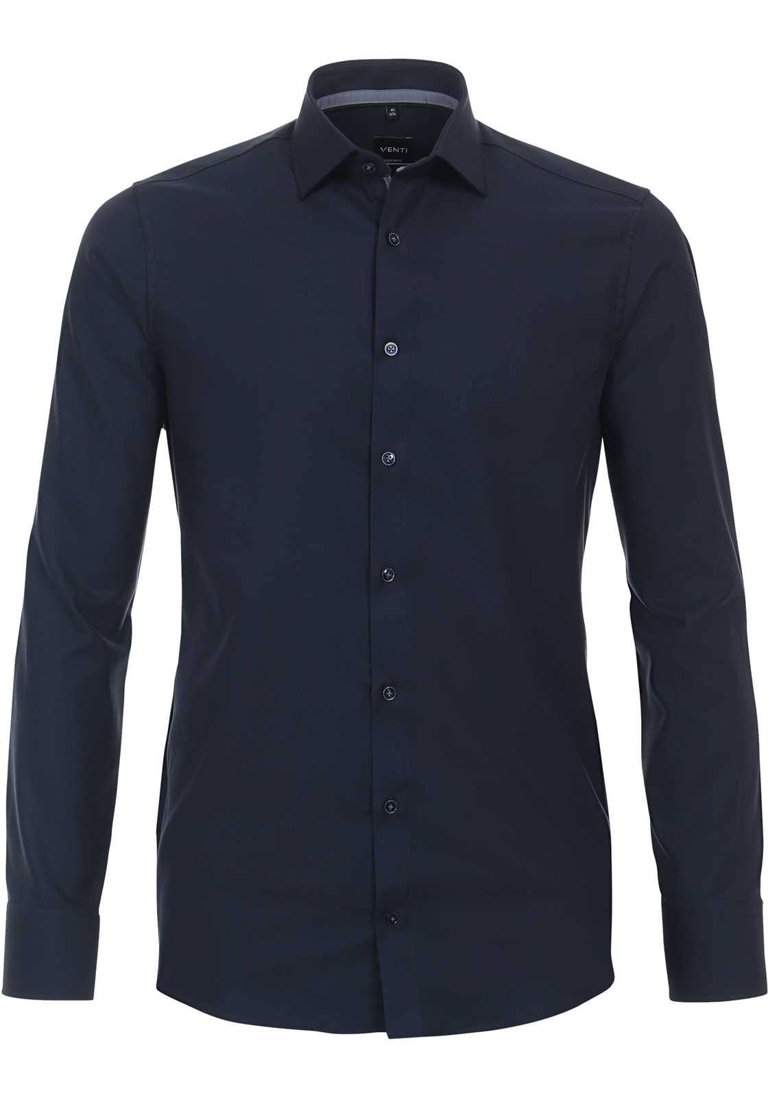 1-4064813580421-venti-overhemd_HR VENTI modern fit overhemd, structuur, blauw