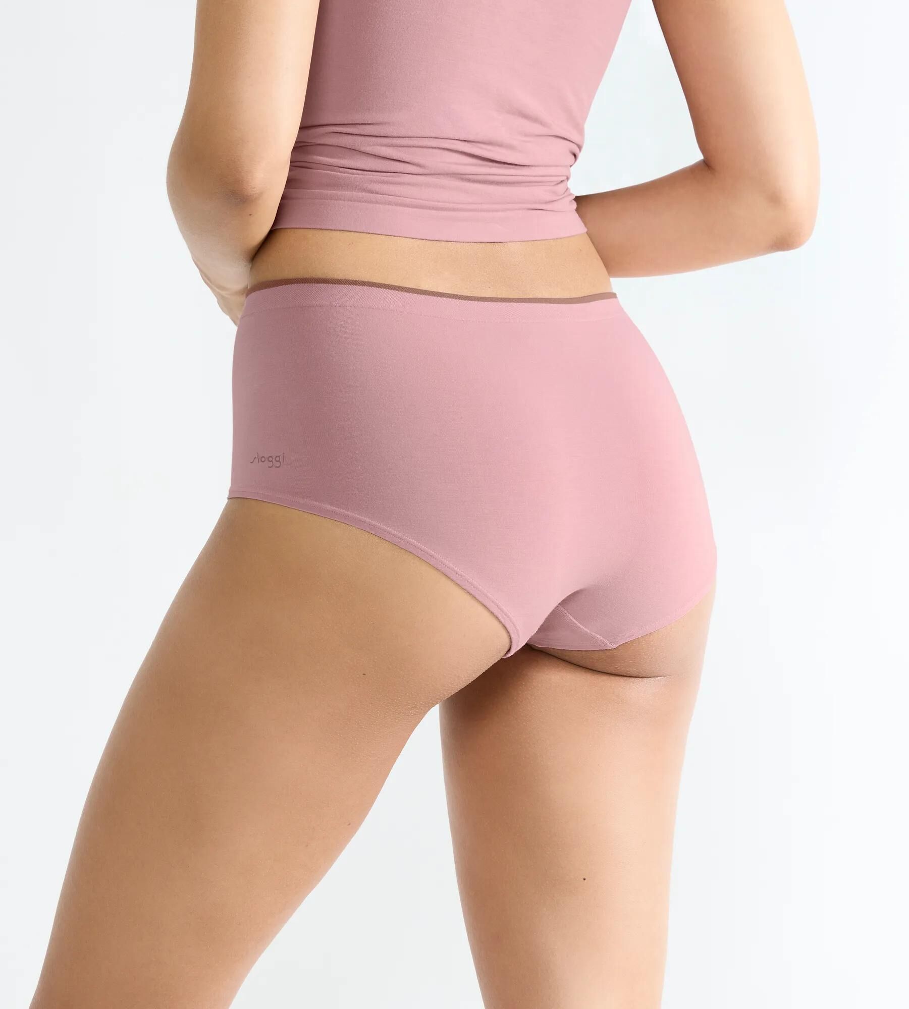 Sloggi Women GO Sense Highwaist (2-pack), dames slip, oudroze