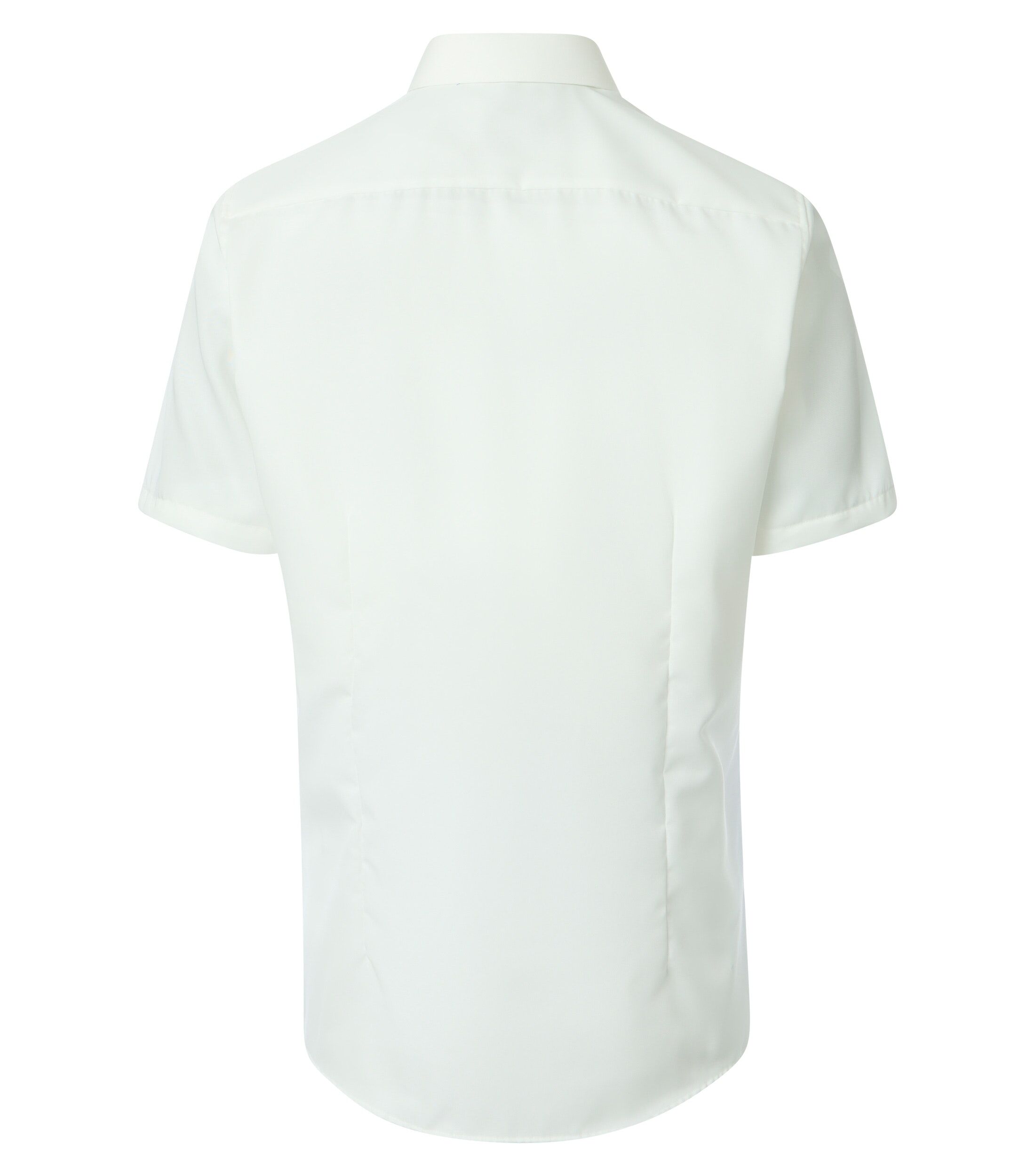 VENTI modern fit overhemd, korte mouw, twill, wit