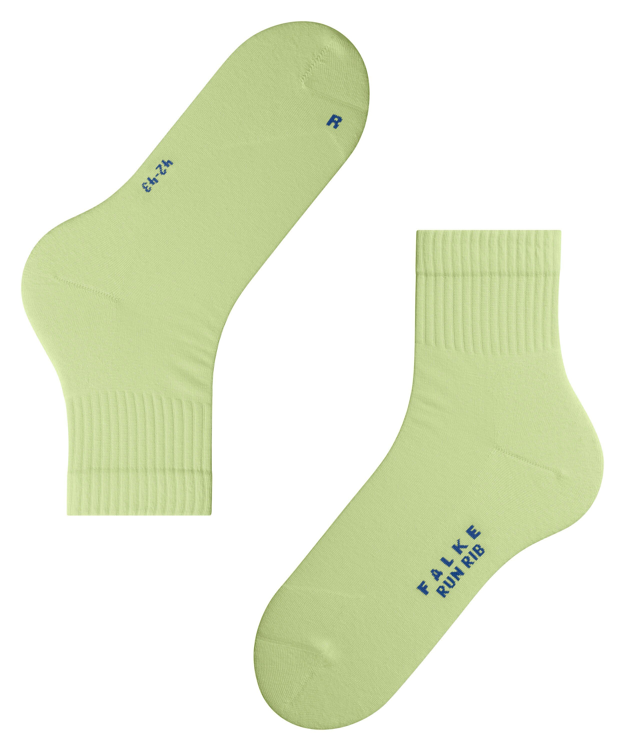 FALKE Run Rib unisex sokken kort, limegroen (lemon)