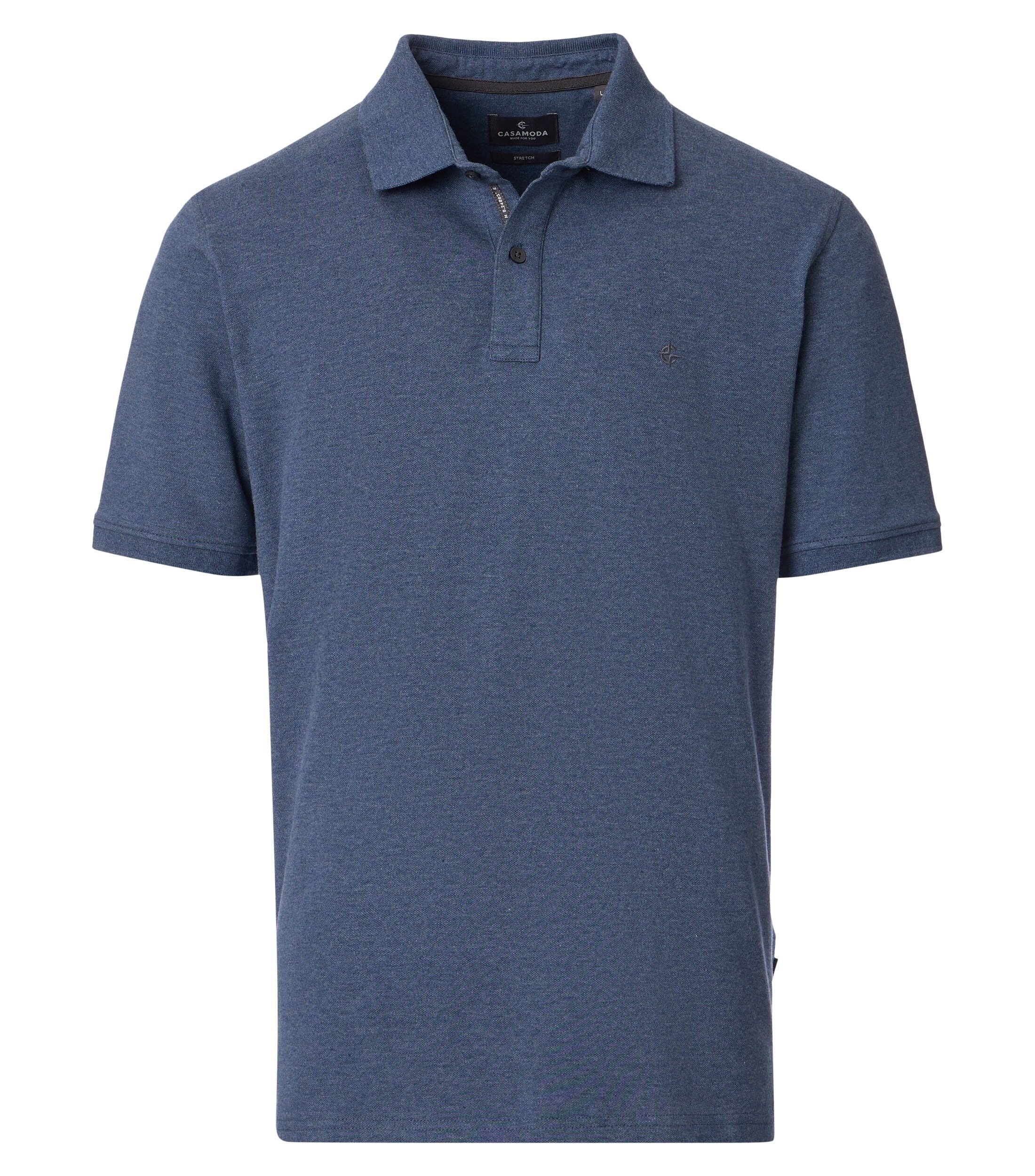 CASA MODA comfort fit heren polo, aqua