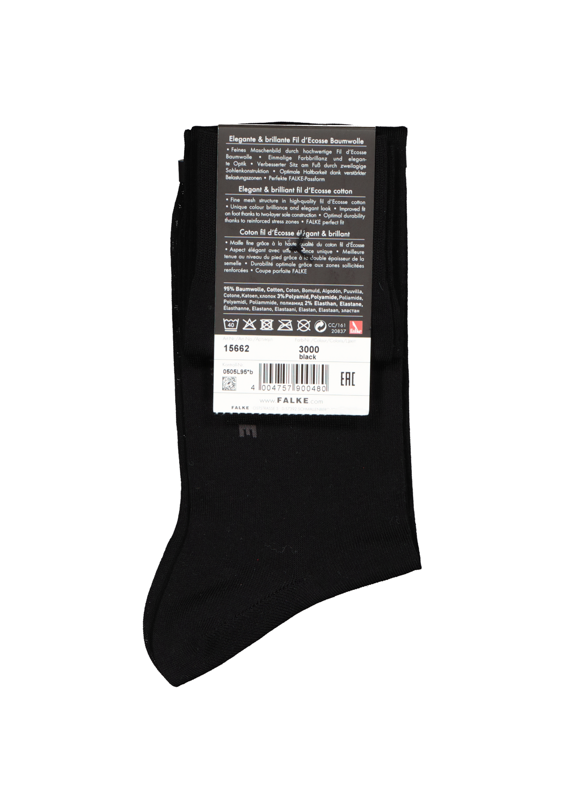6-4004757900480_falke_sokken_1p_HR FALKE Tiago heren kniekousen, zwart (black)