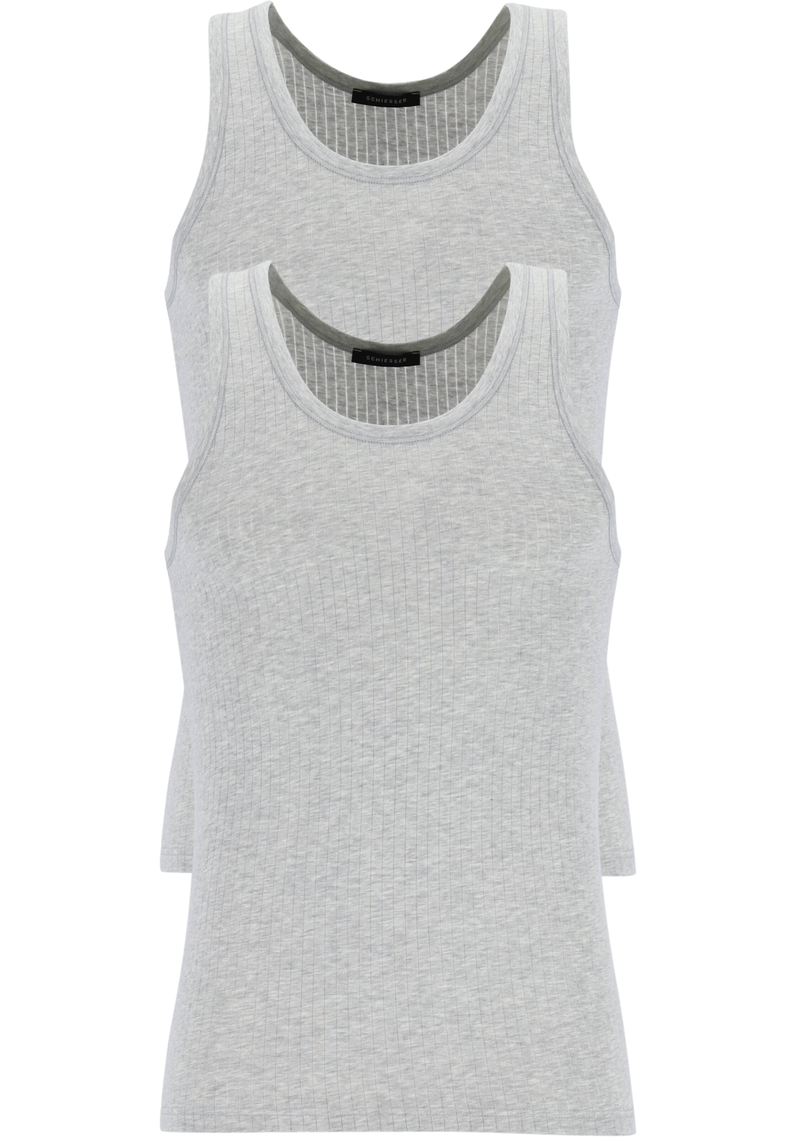 1-4007061622772-Schiesser-SCHIESSER_103401202_SI_2P_grijs_2fotos_HR SCHIESSER Authentic singlets (2-pack), grijs