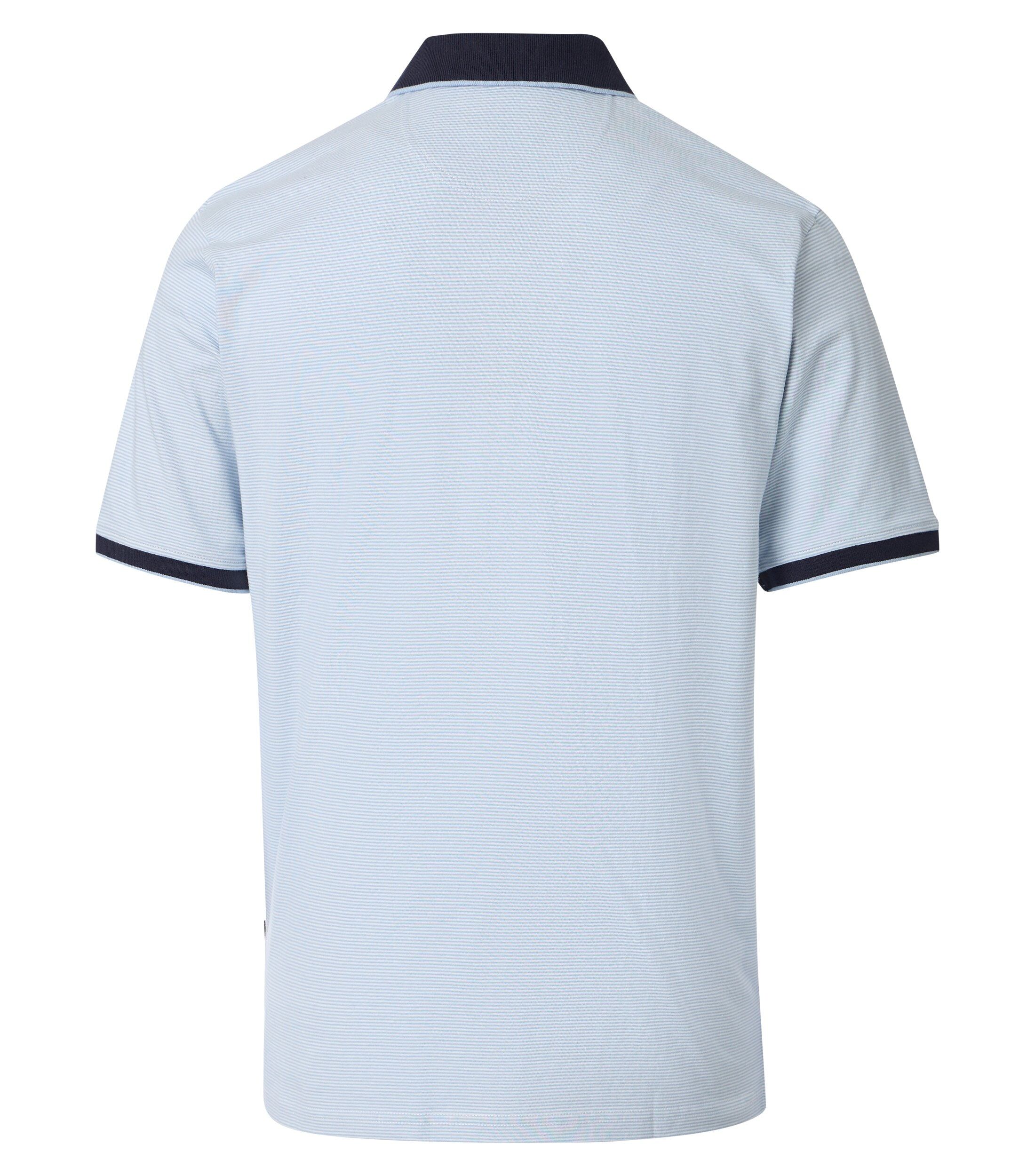 CASA MODA comfort fit heren polo, blauw dessin