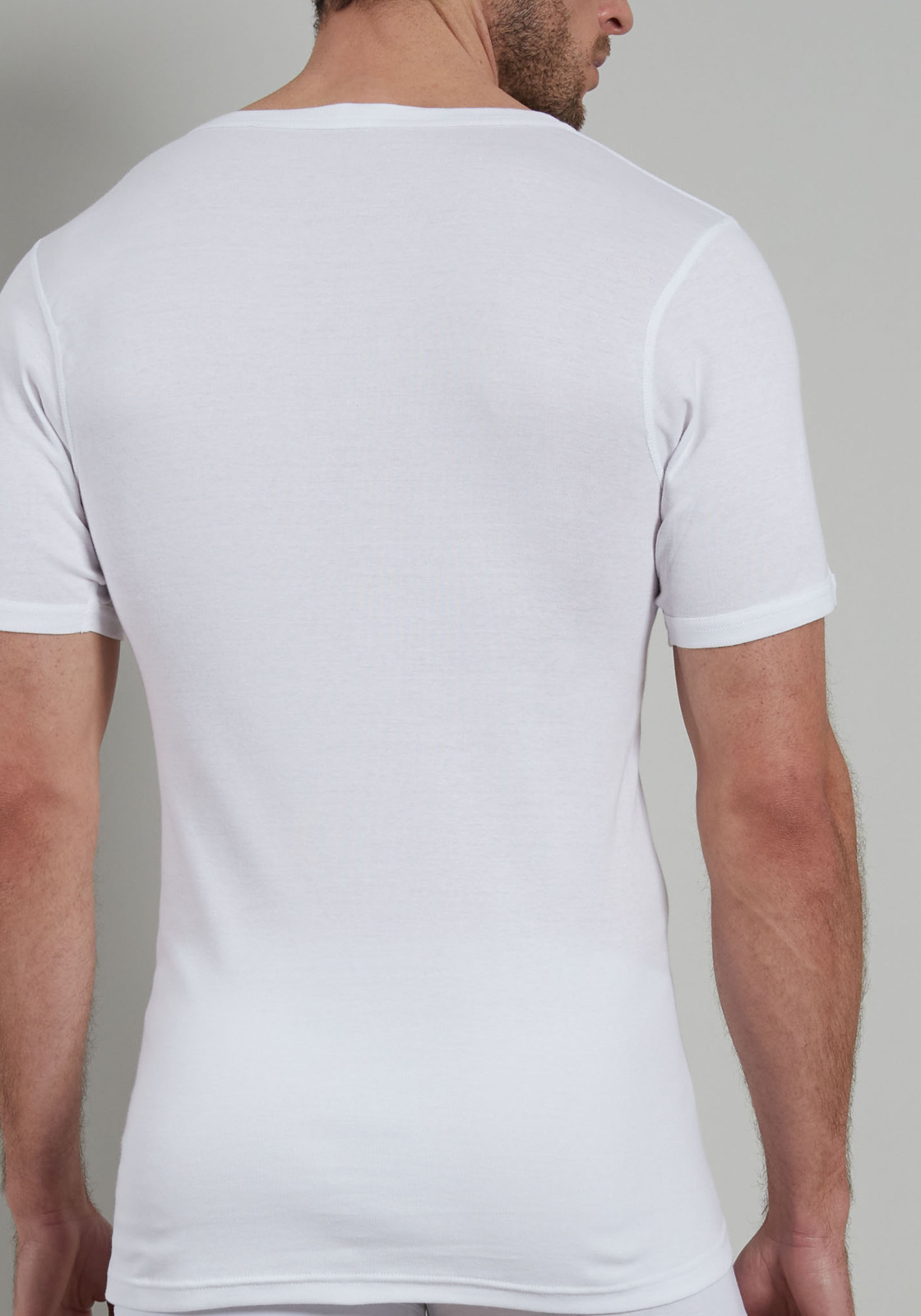 Gotzburg heren T-shirt met O-hals (1-pack), wit Gotzburg heren T-shirt met O-hals (1-pack), wit