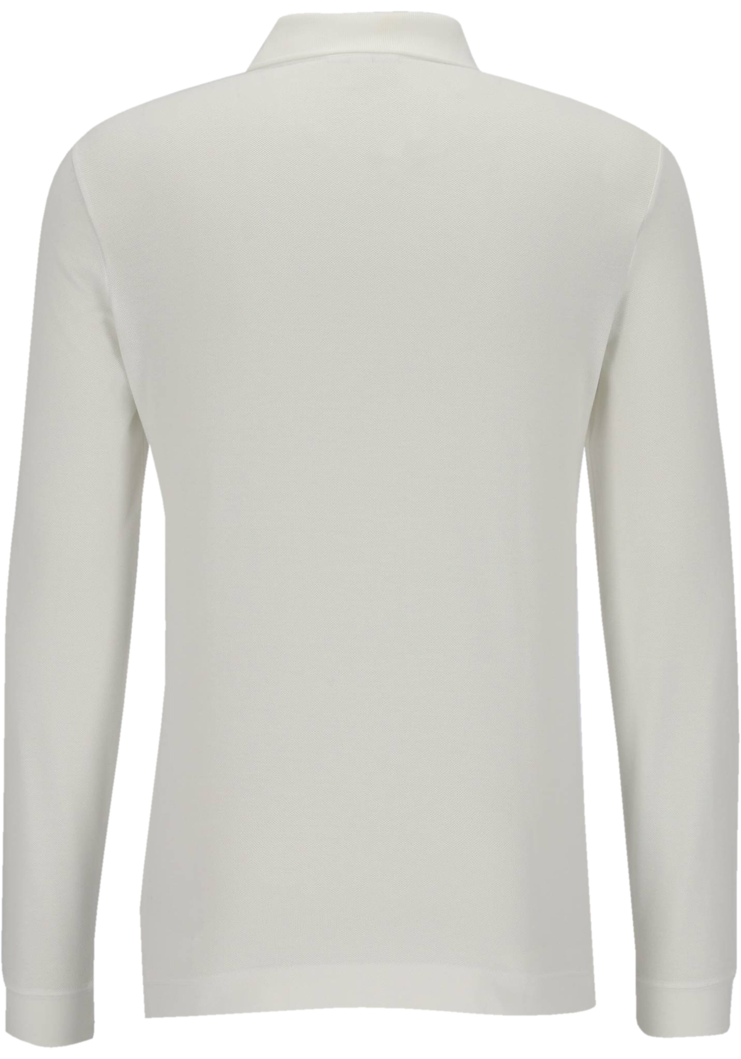 Lacoste Slim Fit polo lange mouw, wit