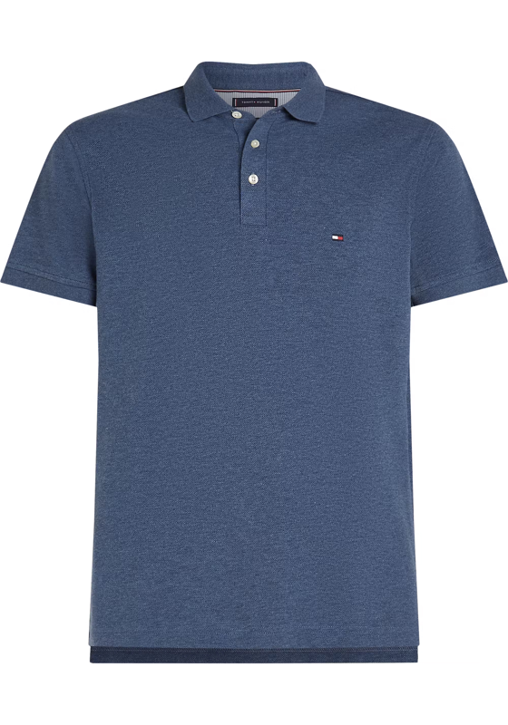 Tommy Hilfiger 1985 Slim Polo, heren poloshirt, blauw Tommy Hilfiger 1985 Slim Polo, heren poloshirt, blauw