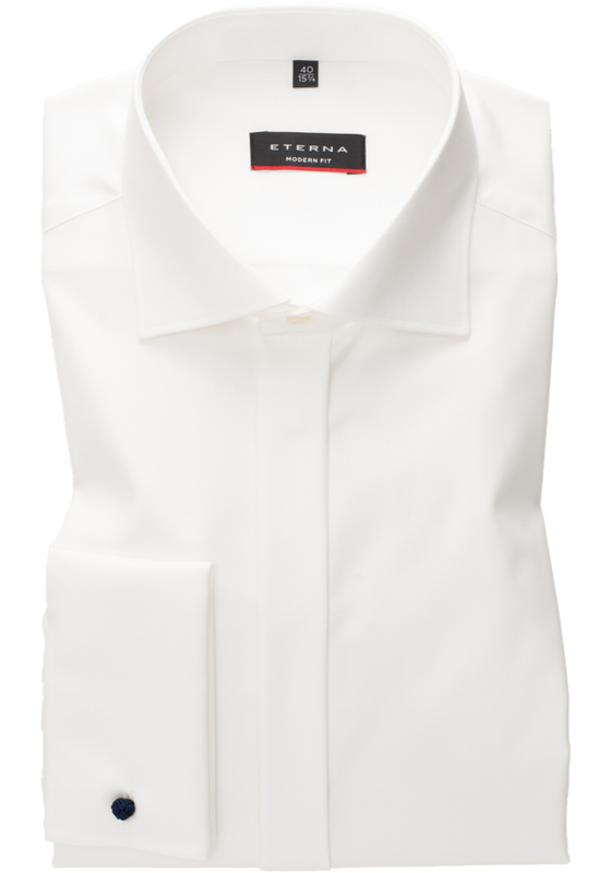 ETERNA modern fit overhemd, twill, ecru ETERNA modern fit overhemd, twill, ecru