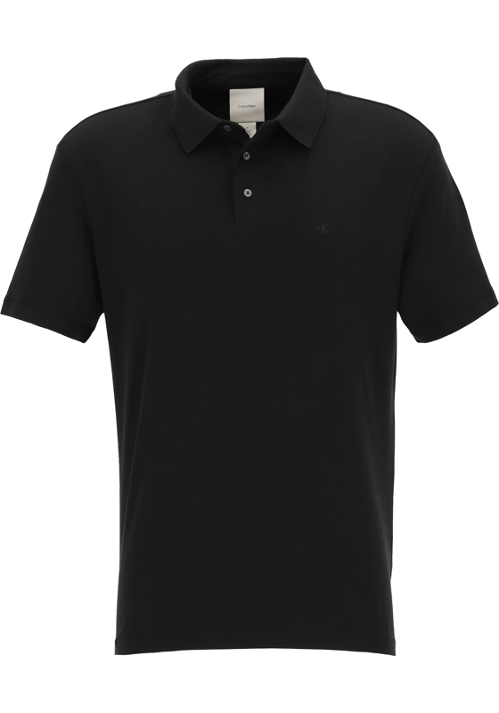 Calvin Klein Supima Regular Polo, heren poloshirt, zwart Calvin Klein Supima Regular Polo, heren poloshirt, zwart