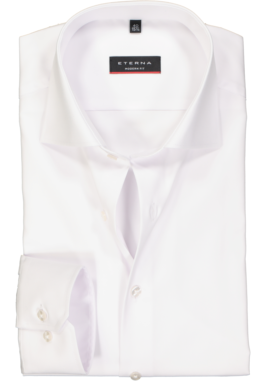 1-4059268874676_eterna-overhemd_HR ETERNA modern fit overhemd, niet doorschijnend twill heren overhemd, wit