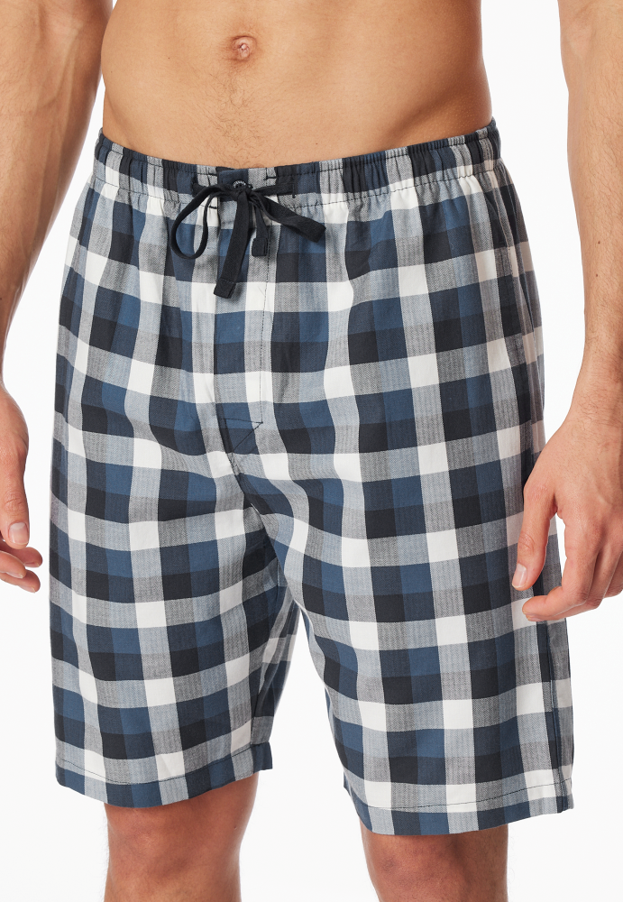 SCHIESSER Mix + Relax Short, heren korte pyjama- of loungebroek, multicolour geruit