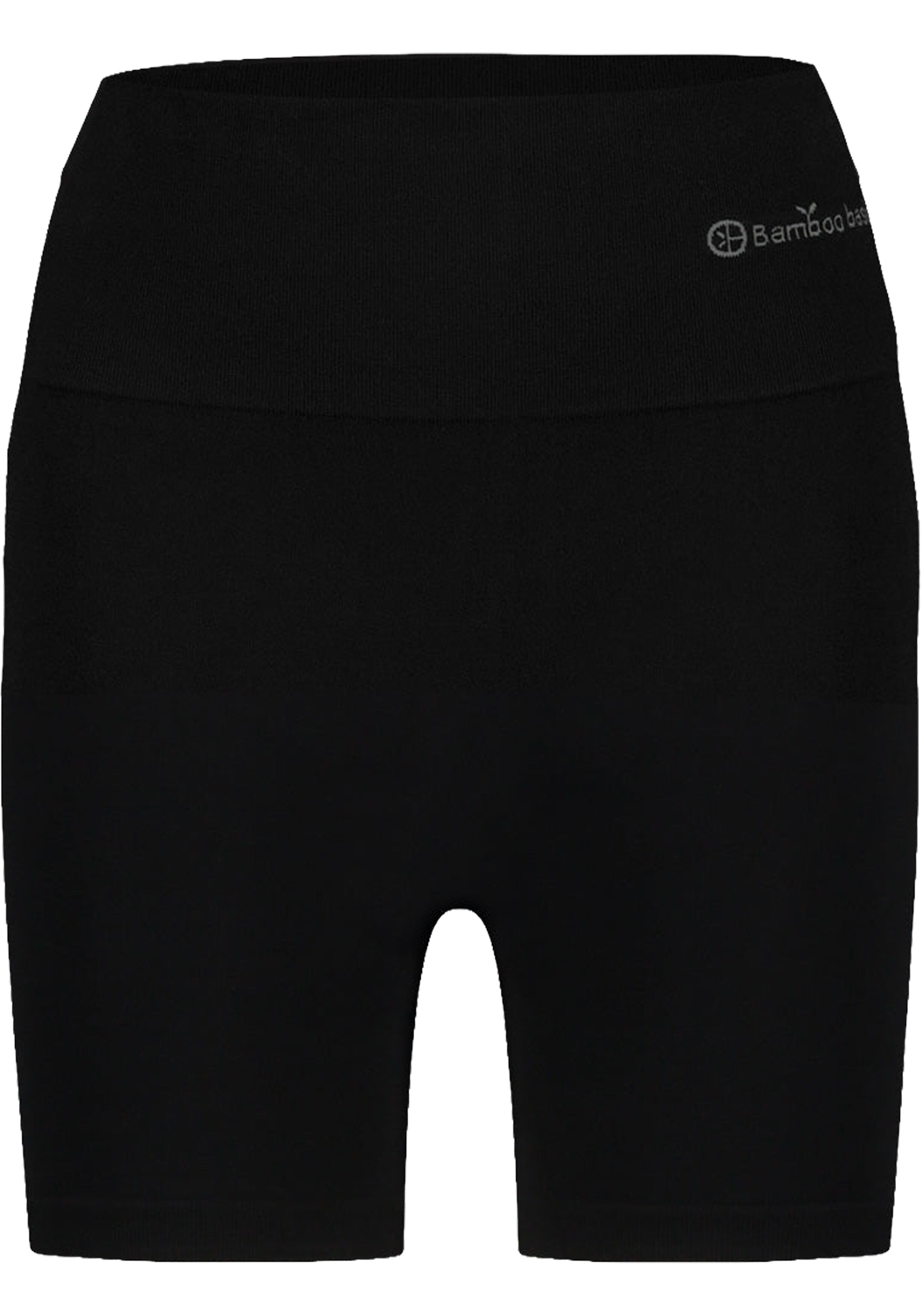 Bamboo Basics Jill seamless light control bikershort, dames longshort naadloos, zwart