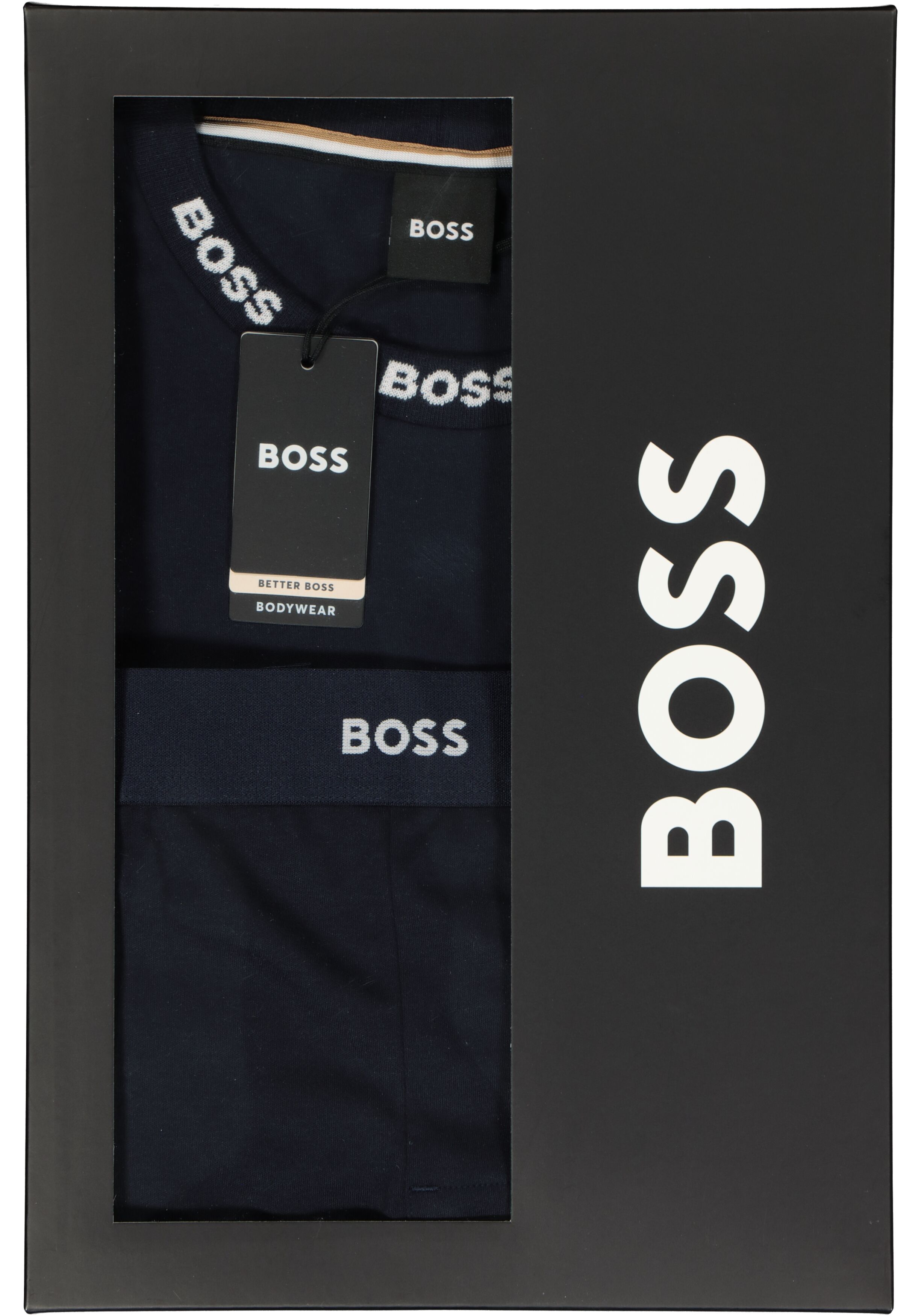 BOSS Long Set, heren lounge set, donkerblauw