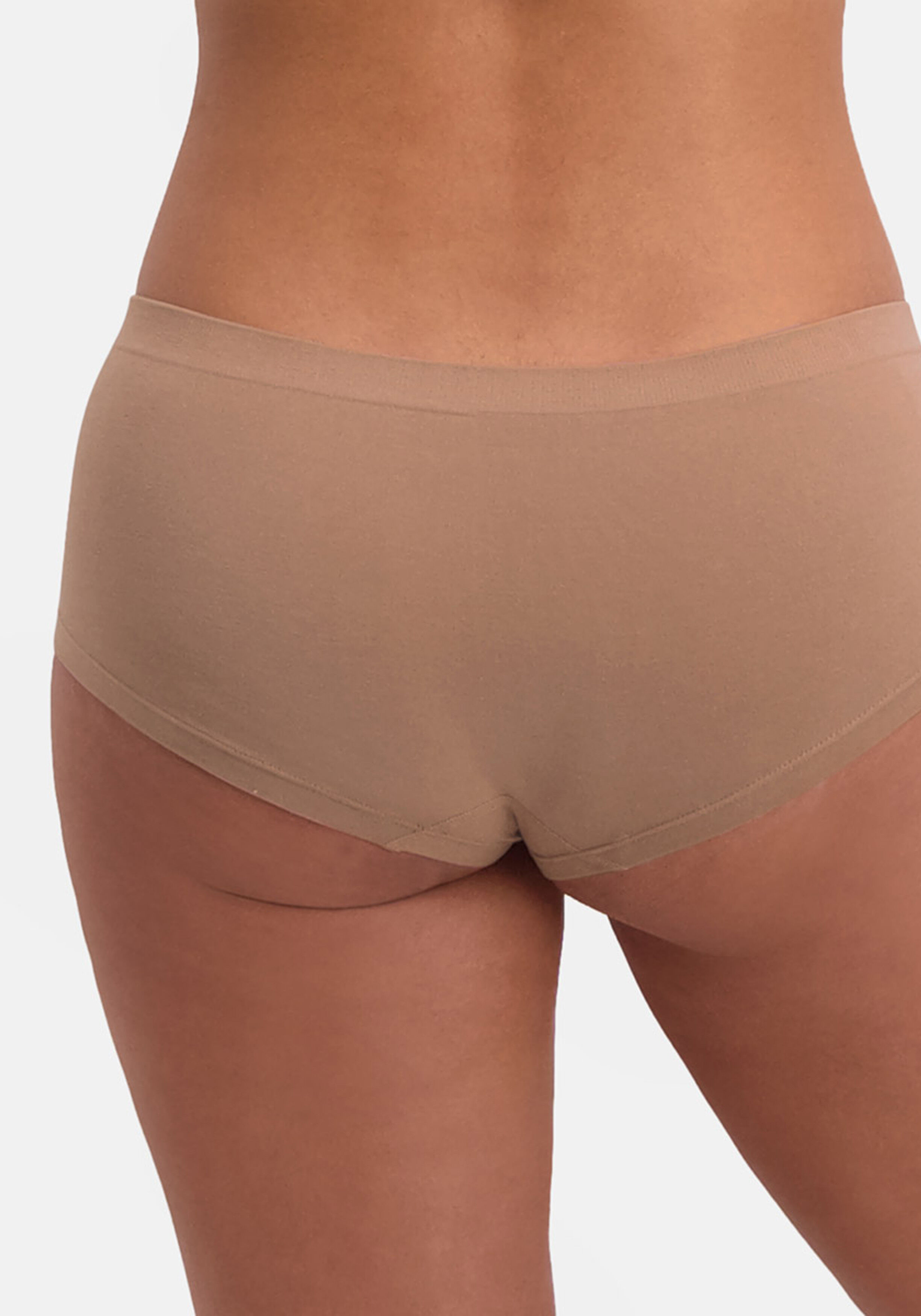 Bamboo Basics Sophie hipster (2-pack), dames heupslip naadloos, beige