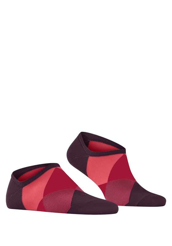 Burlington Clyde heren sneakersokken, rood (claret) Burlington Clyde heren sneakersokken, rood (claret)