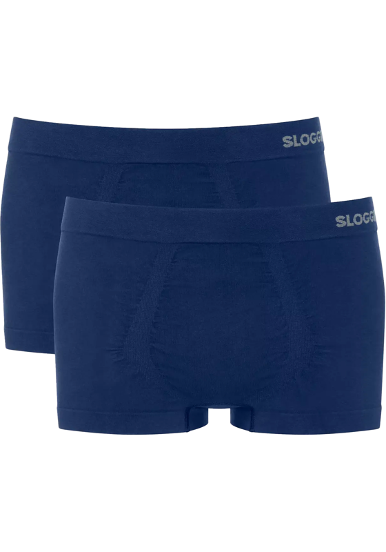 Sloggi Men GO Smooth Hipster, heren boxershort korte pijp (2-pack), donkerblauw Sloggi Men GO Smooth Hipster, heren boxershort korte pijp (2-pack), donkerblauw