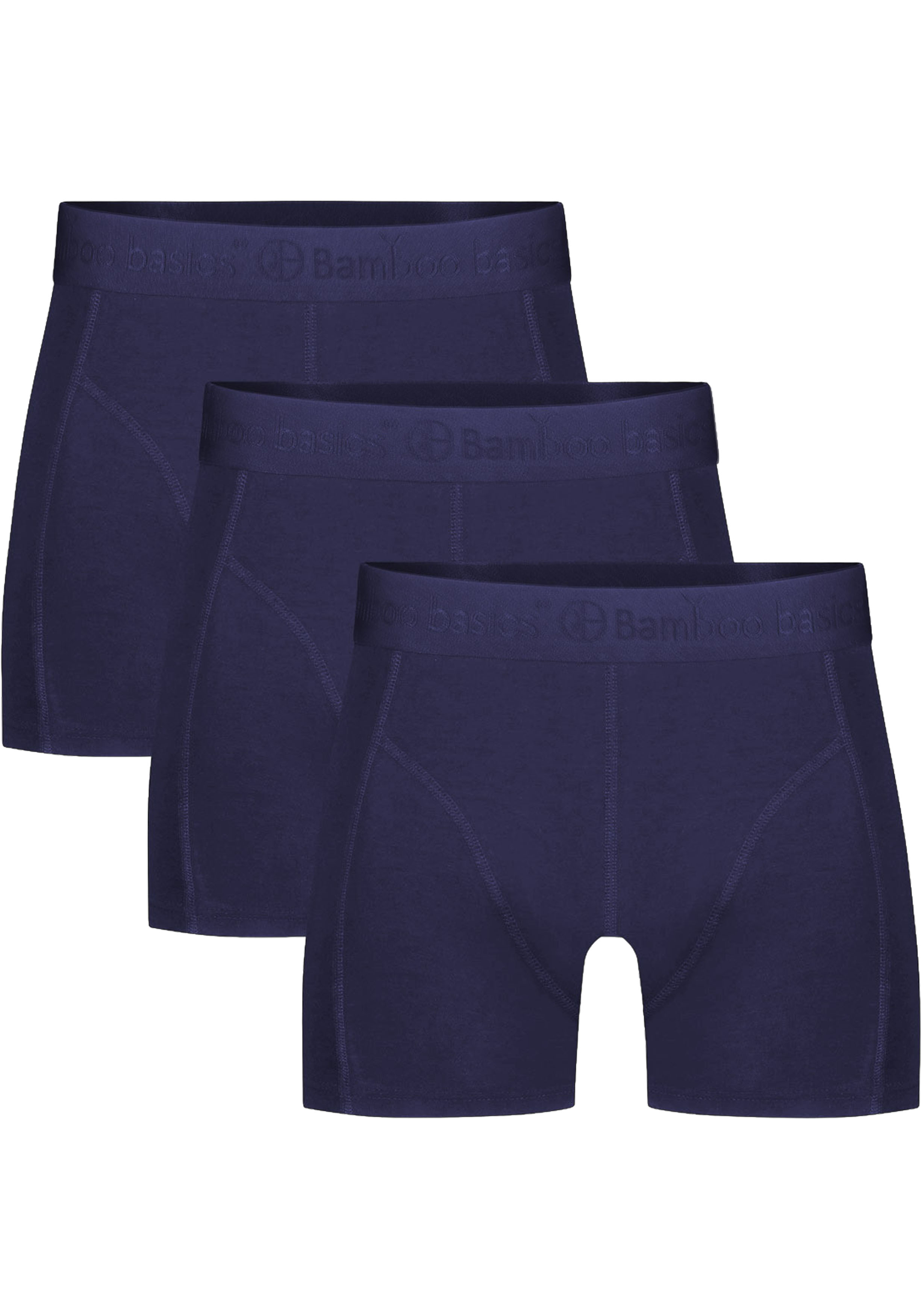 Bamboo Basics Rico boxershorts (3-pack), heren boxershort, donkerblauw