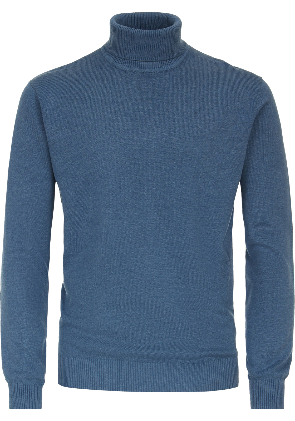 Redmond heren coltrui katoen, blauw (middeldik) Redmond heren coltrui katoen, blauw (middeldik)