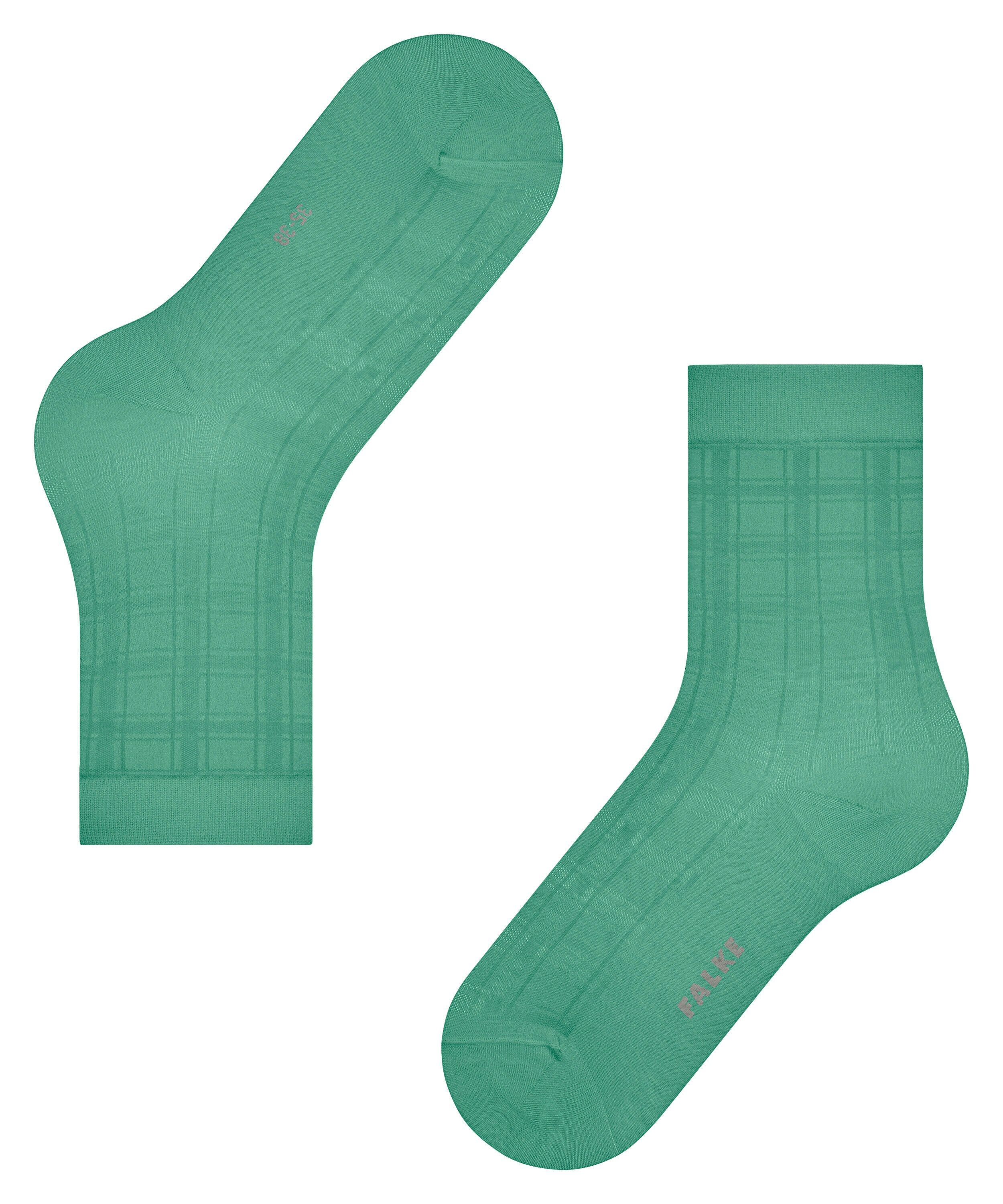 FALKE Madras damessokken, groen (oceangreen)